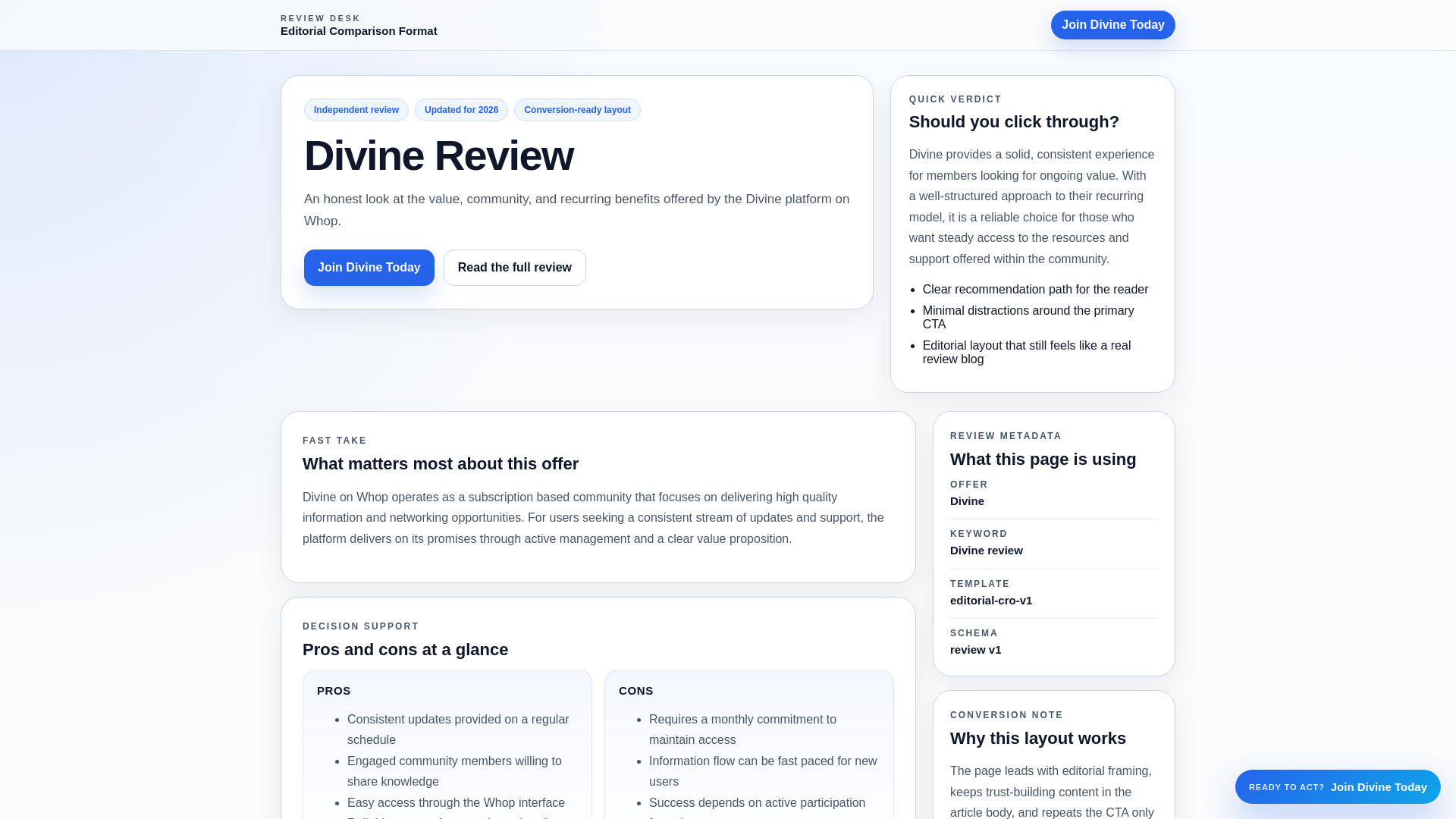 website screenshot of https://divine-review-l1r1hg.pages.dev/