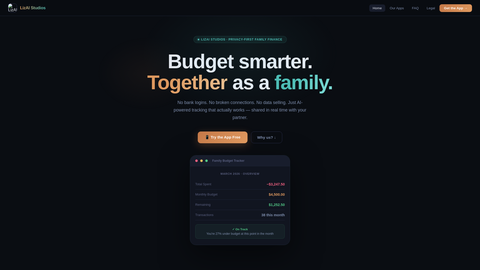 website screenshot of https://lizai-website.pages.dev/