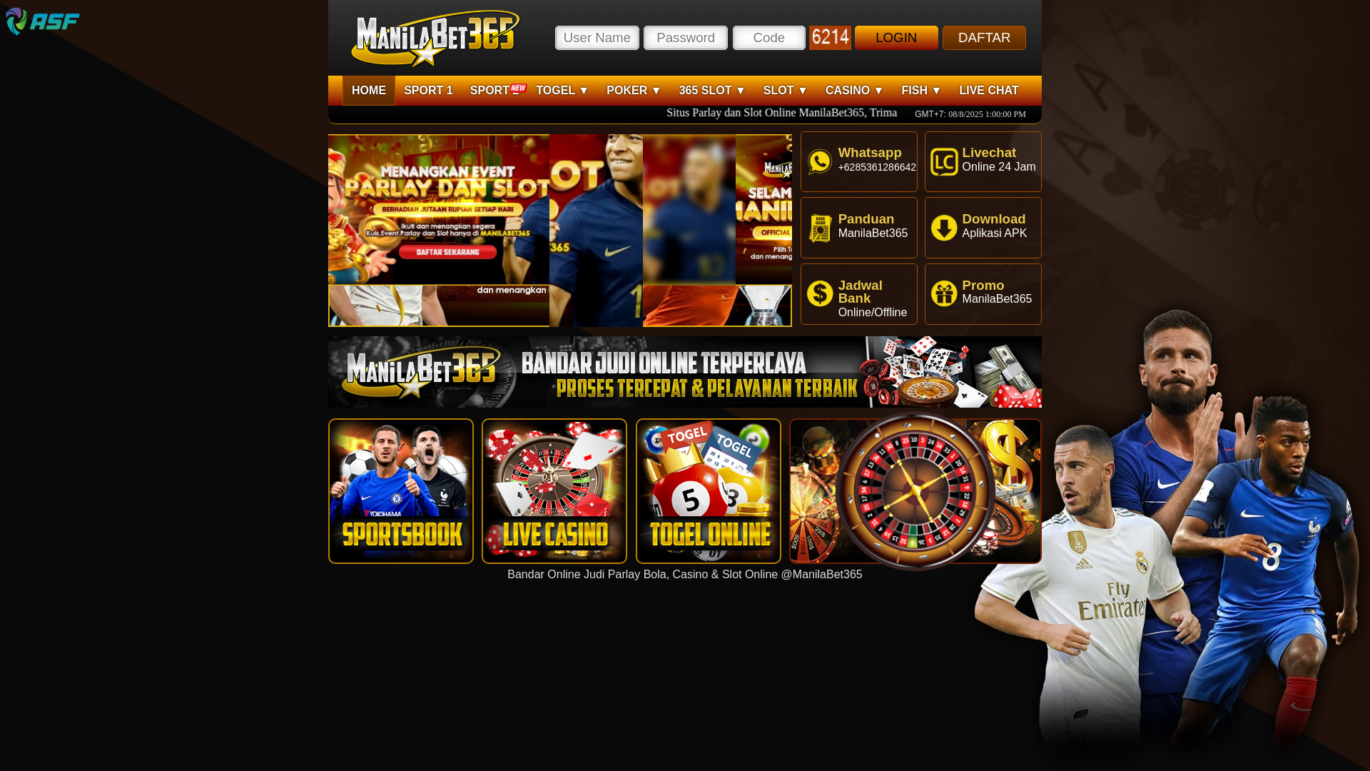 website screenshot of https://01manila.pro/