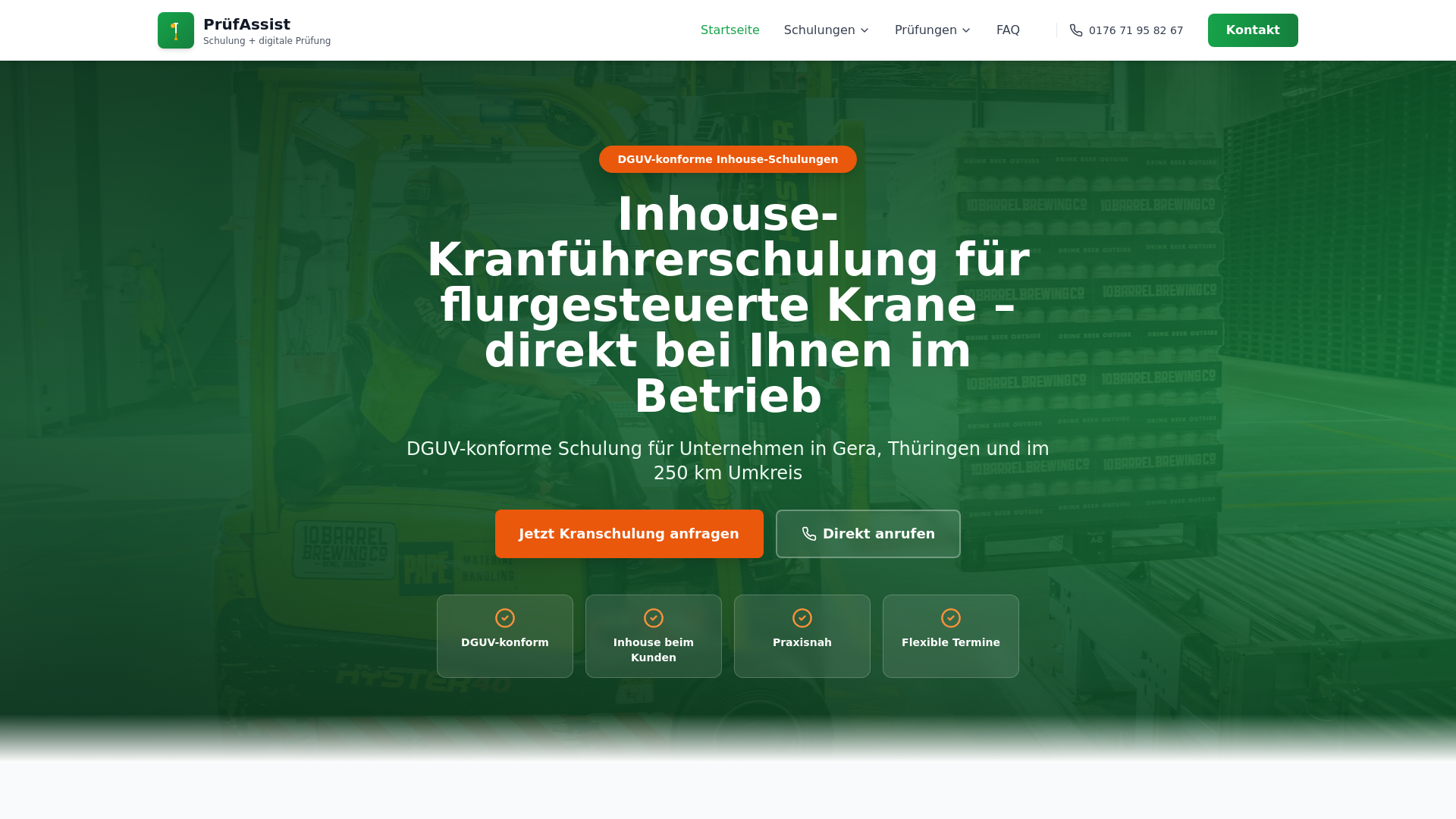 website screenshot of https://kranschule-gera.de/