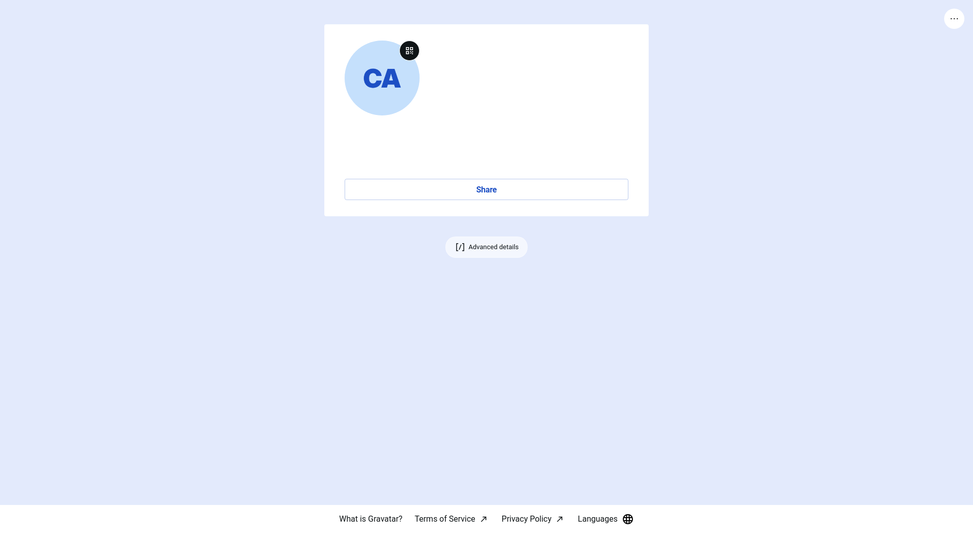 website screenshot of https://christopherallen.link/