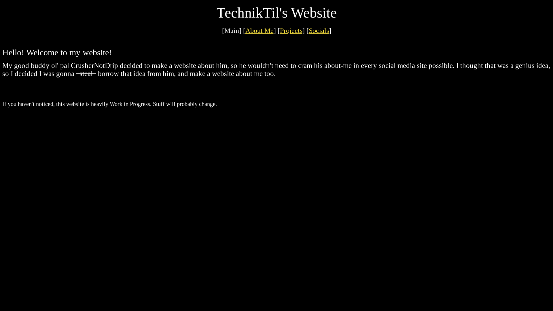 website screenshot of https://technikwebsite.pages.dev/