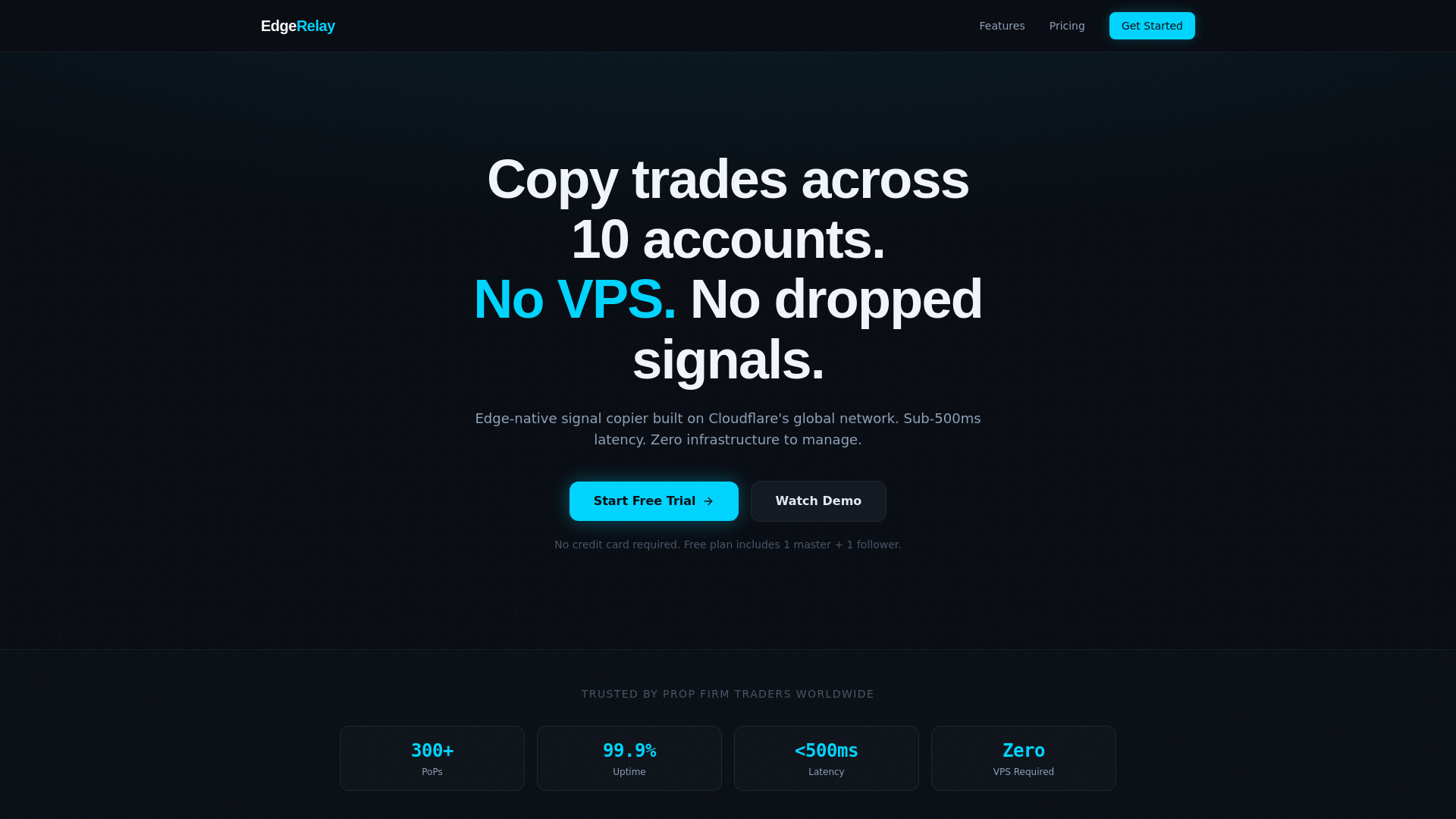 website screenshot of https://edgerelay-web.pages.dev/