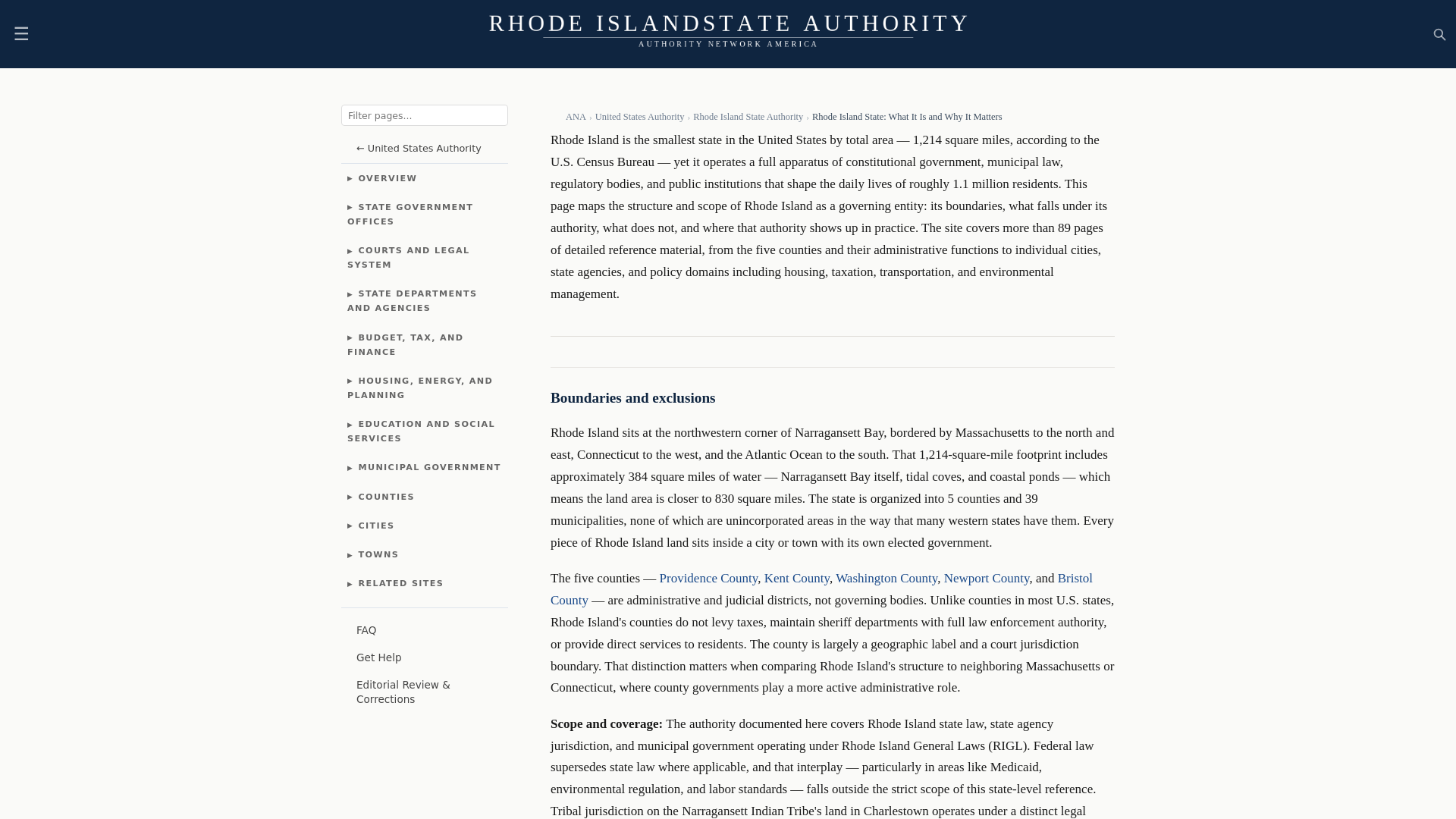 website screenshot of https://rhodeislandstateauthority.com/