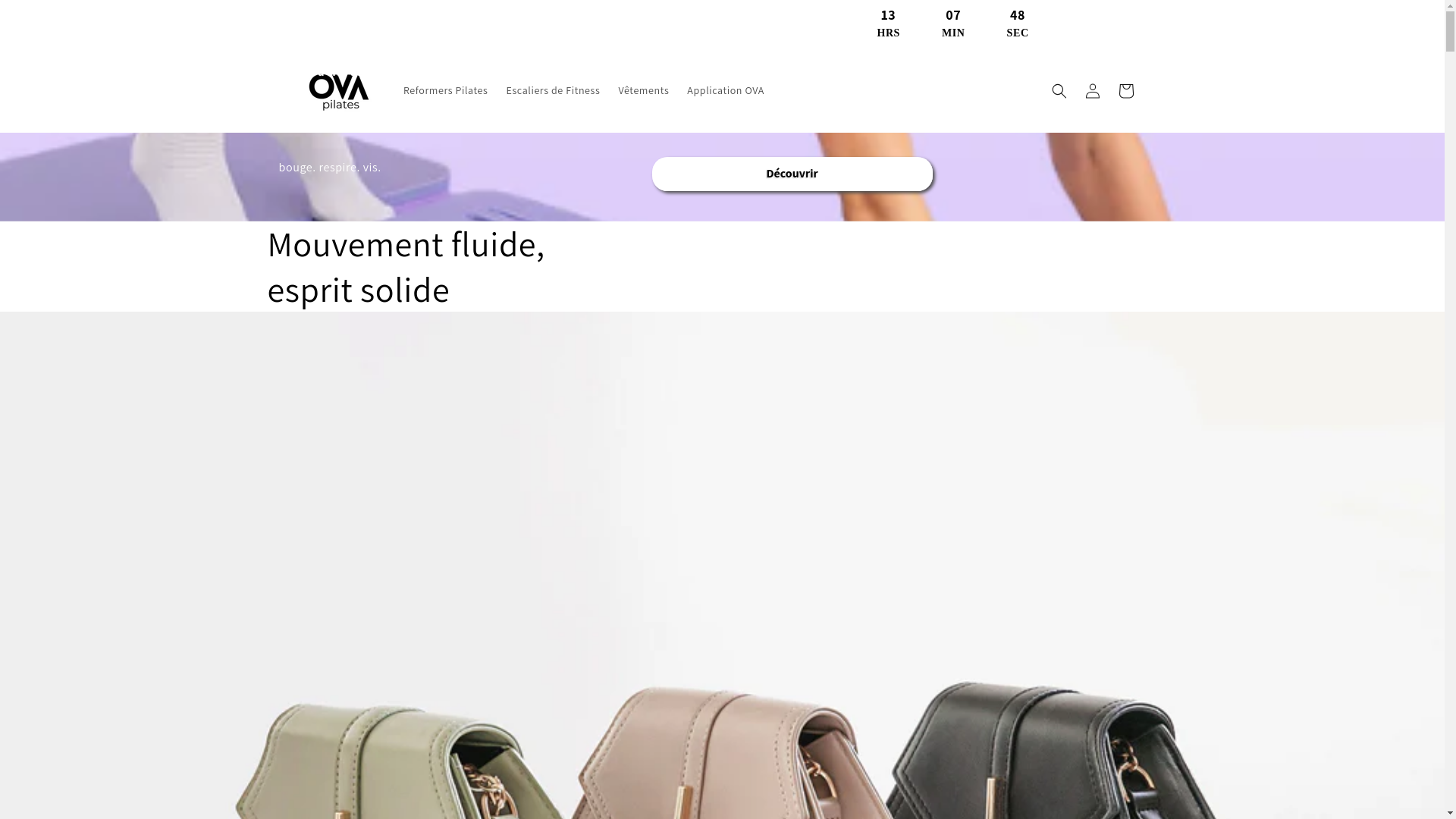 website screenshot of https://pilatesova.com/