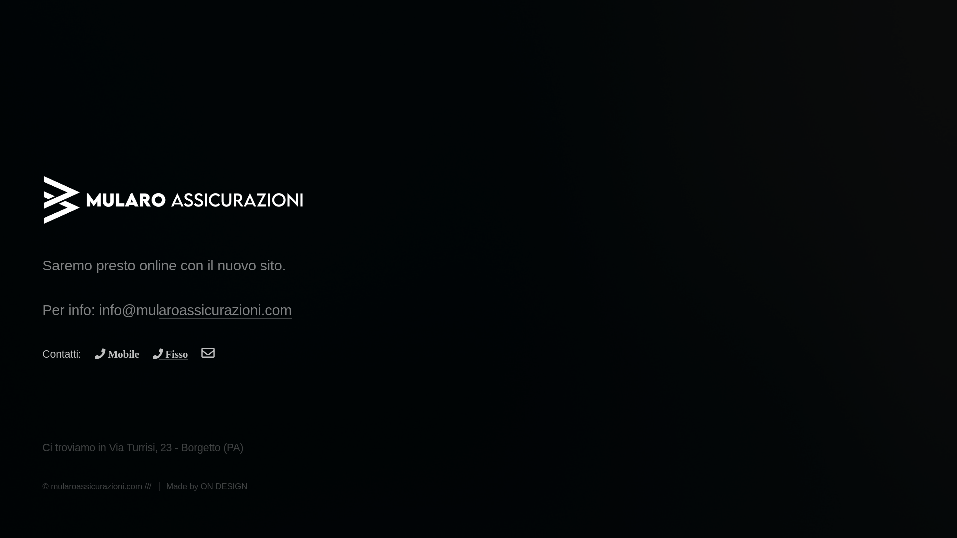 website screenshot of https://mularoassicurazioni.com/