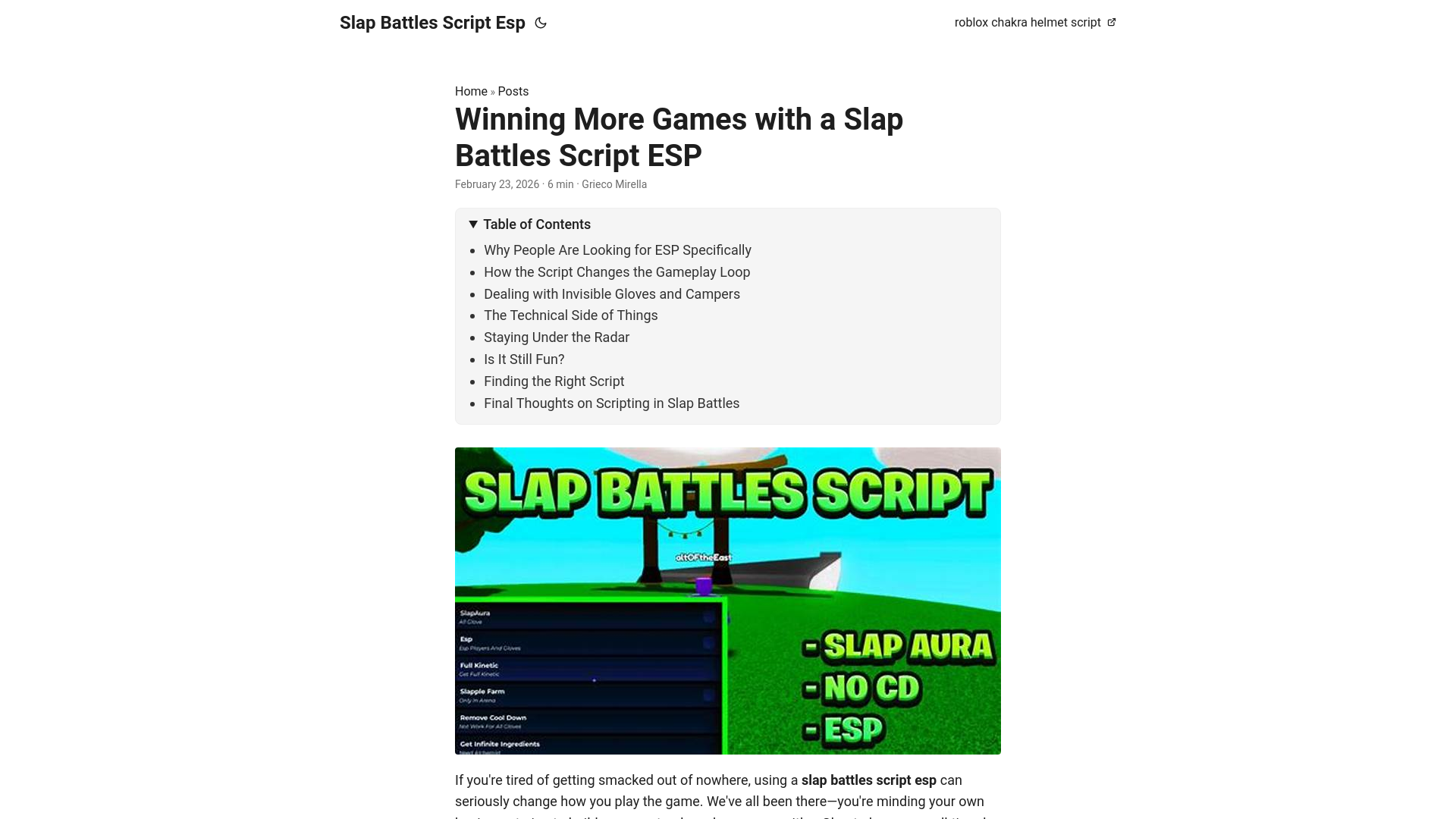 website screenshot of https://slap-battles-script-esp.pages.dev/