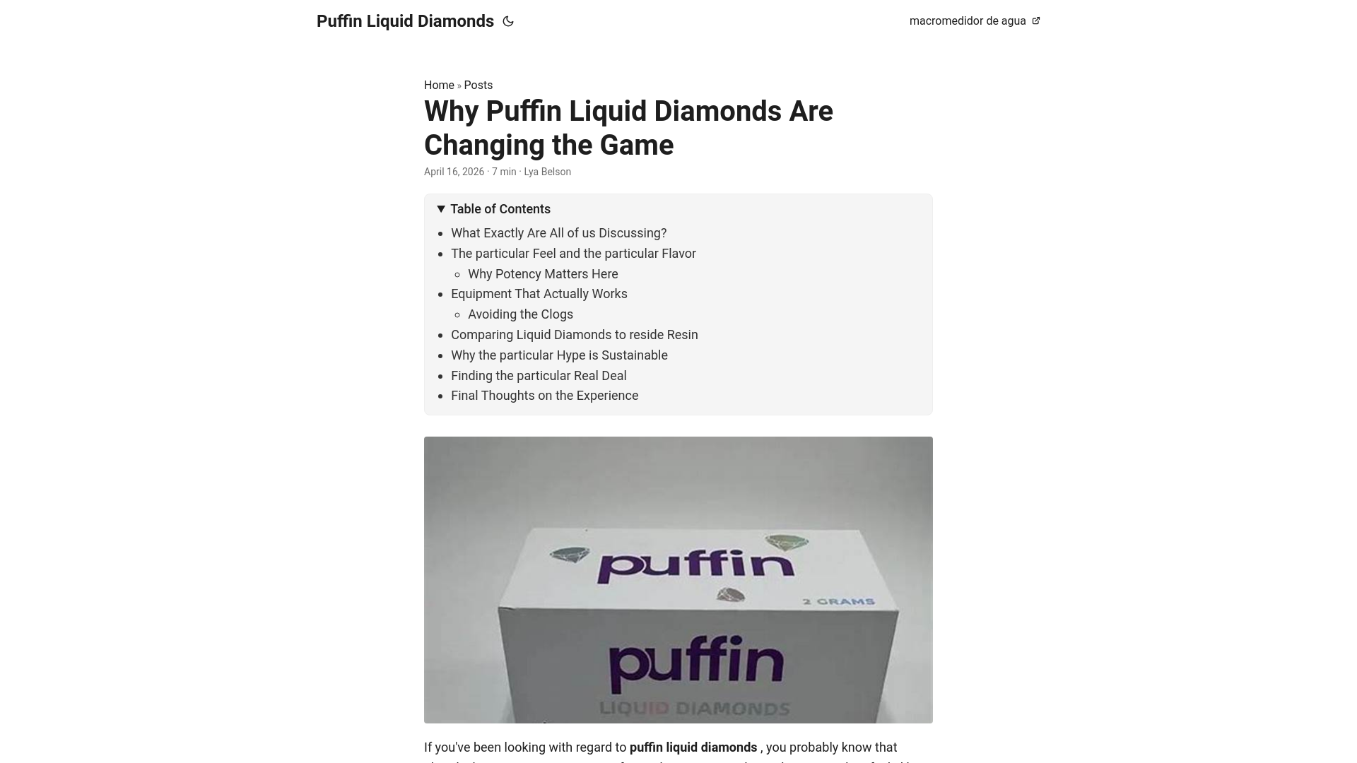 website screenshot of https://puffin-liquid-diamonds.pages.dev/