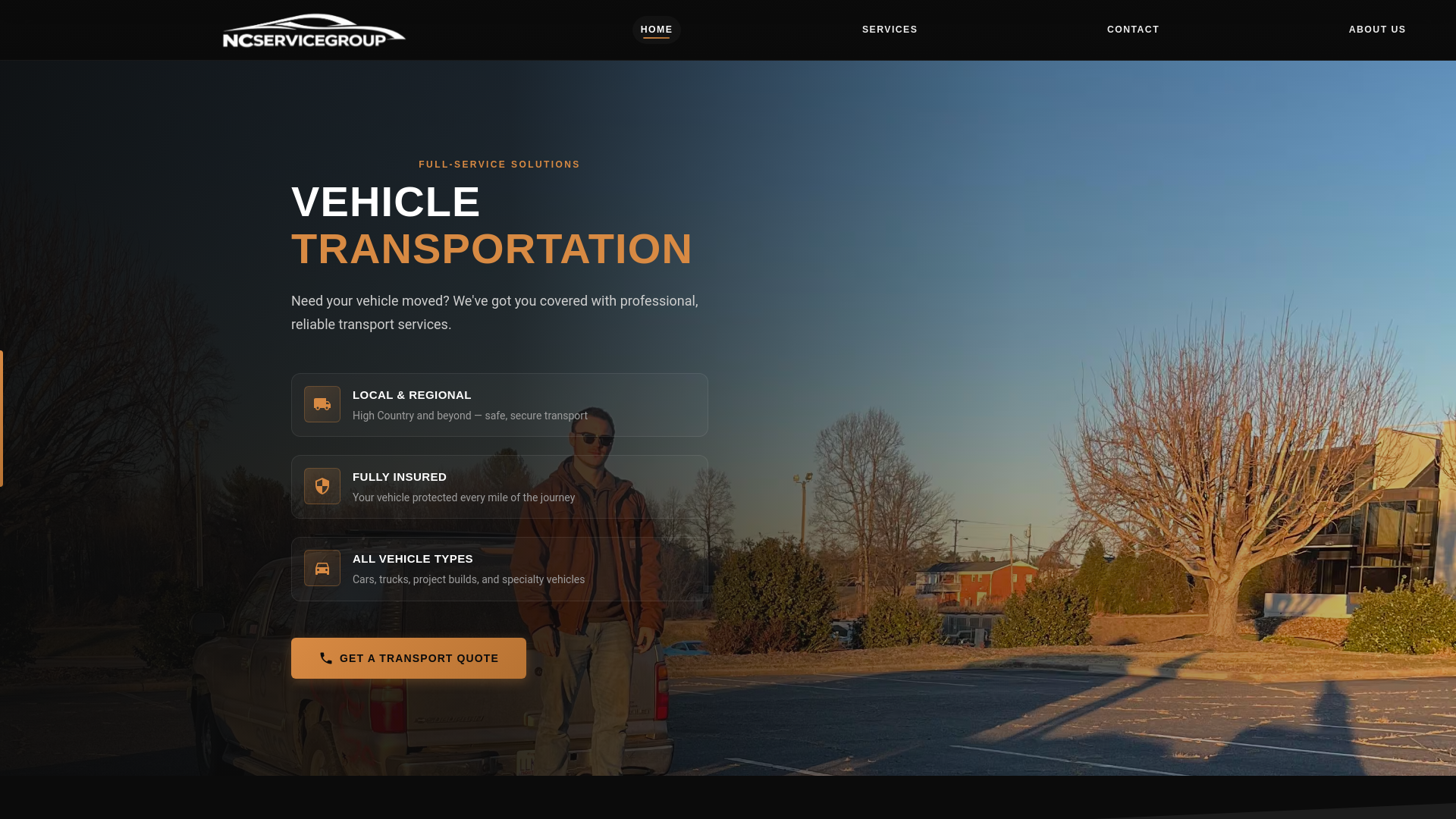 website screenshot of https://transport-ncsg.pages.dev/