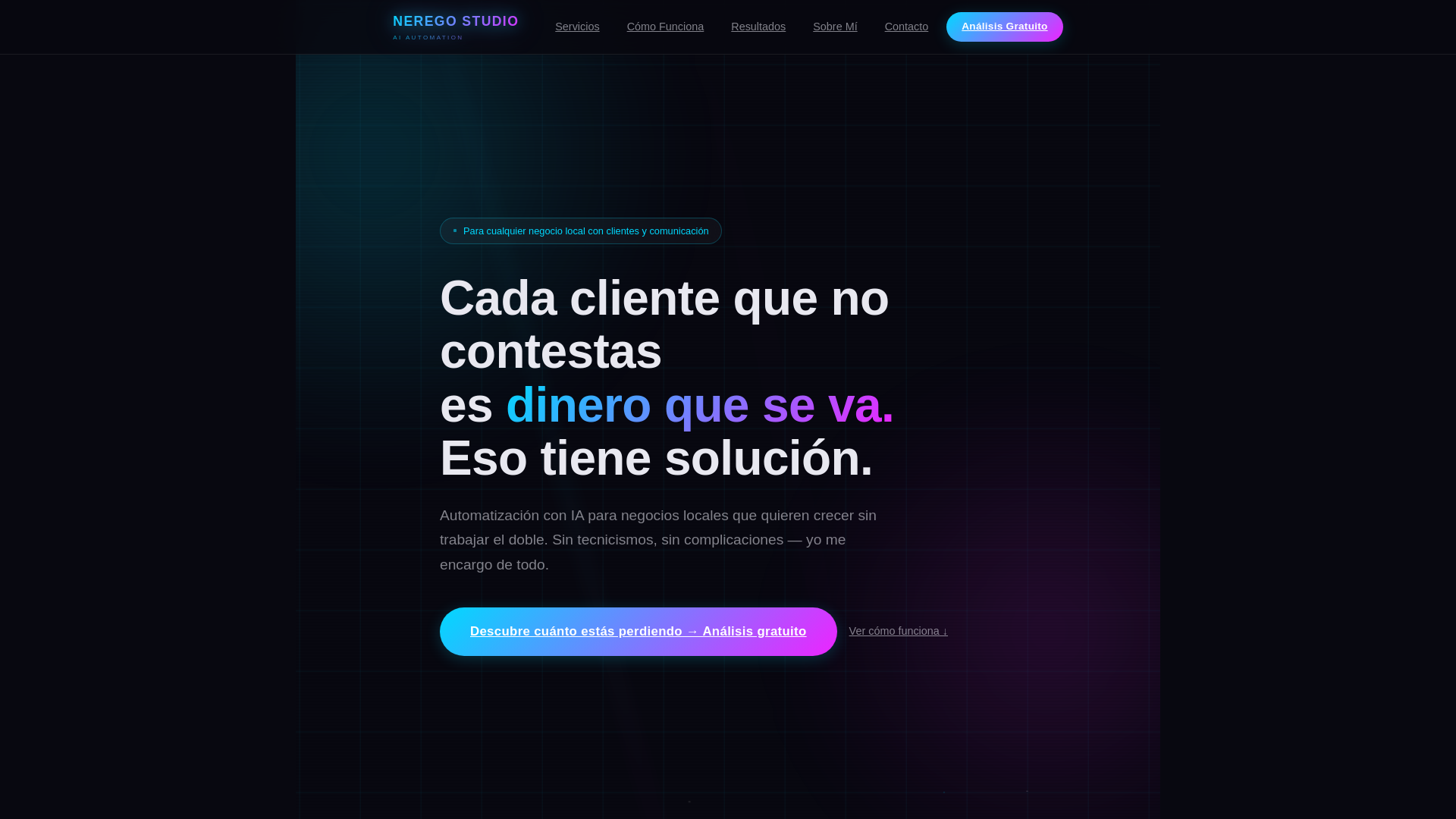 website screenshot of https://neregostudio.com