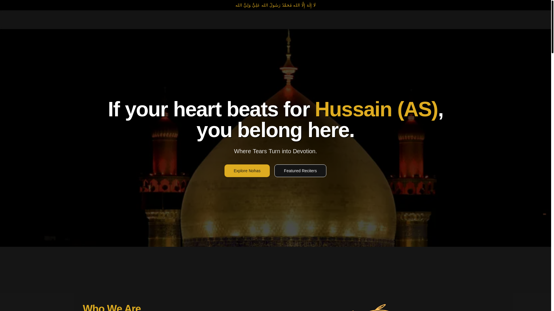 website screenshot of https://shianohylyrics.online/