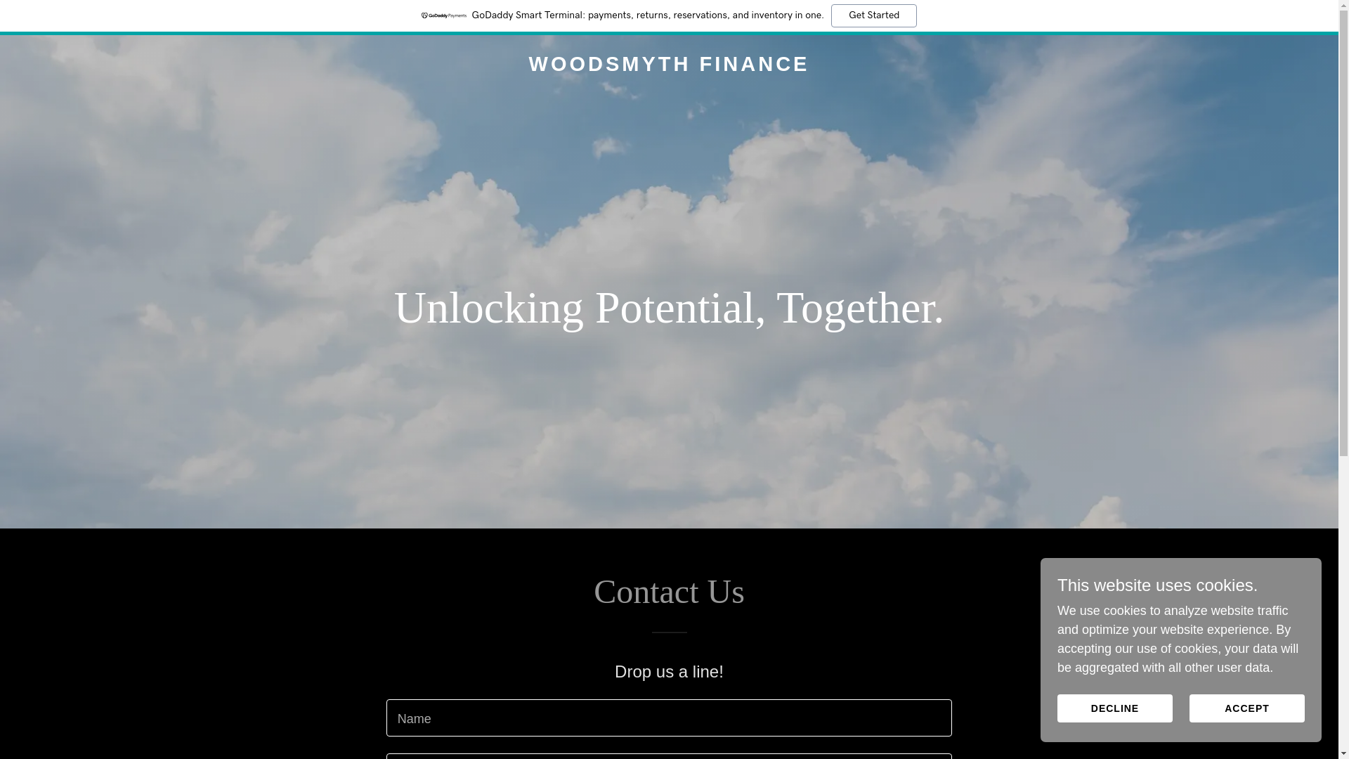 website screenshot of https://woodsmythfinance.com/
