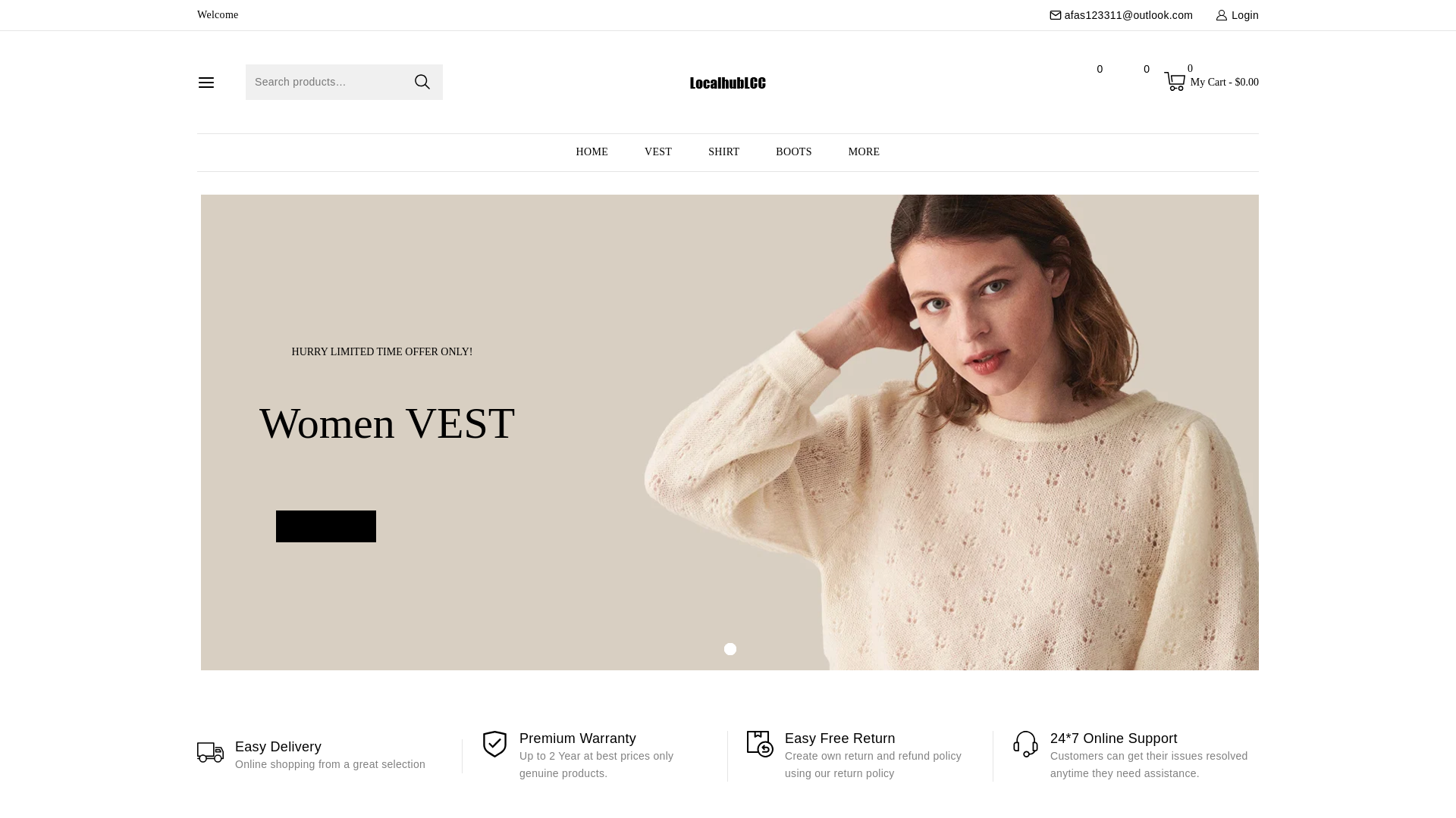 website screenshot of https://localhublcc.top/