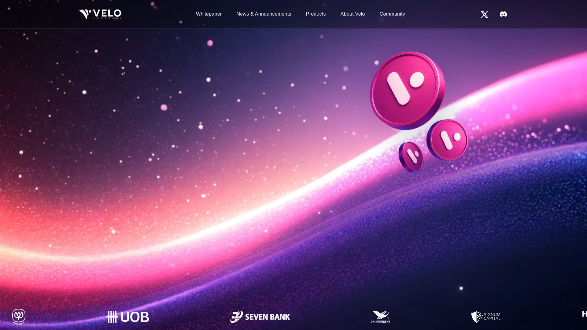 website screenshot of https://velohq.xyz/