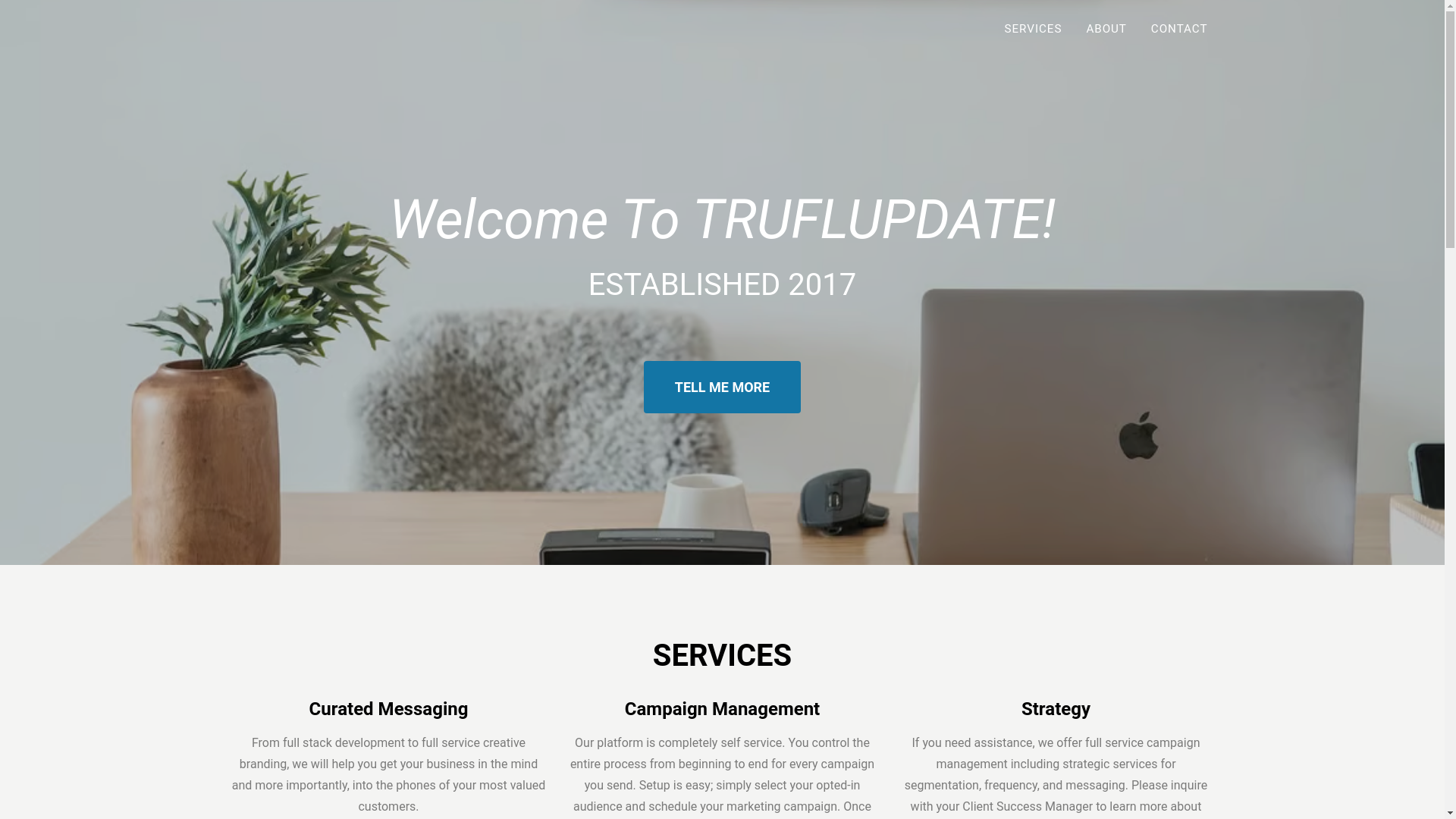 website screenshot of https://truflupdate.com/