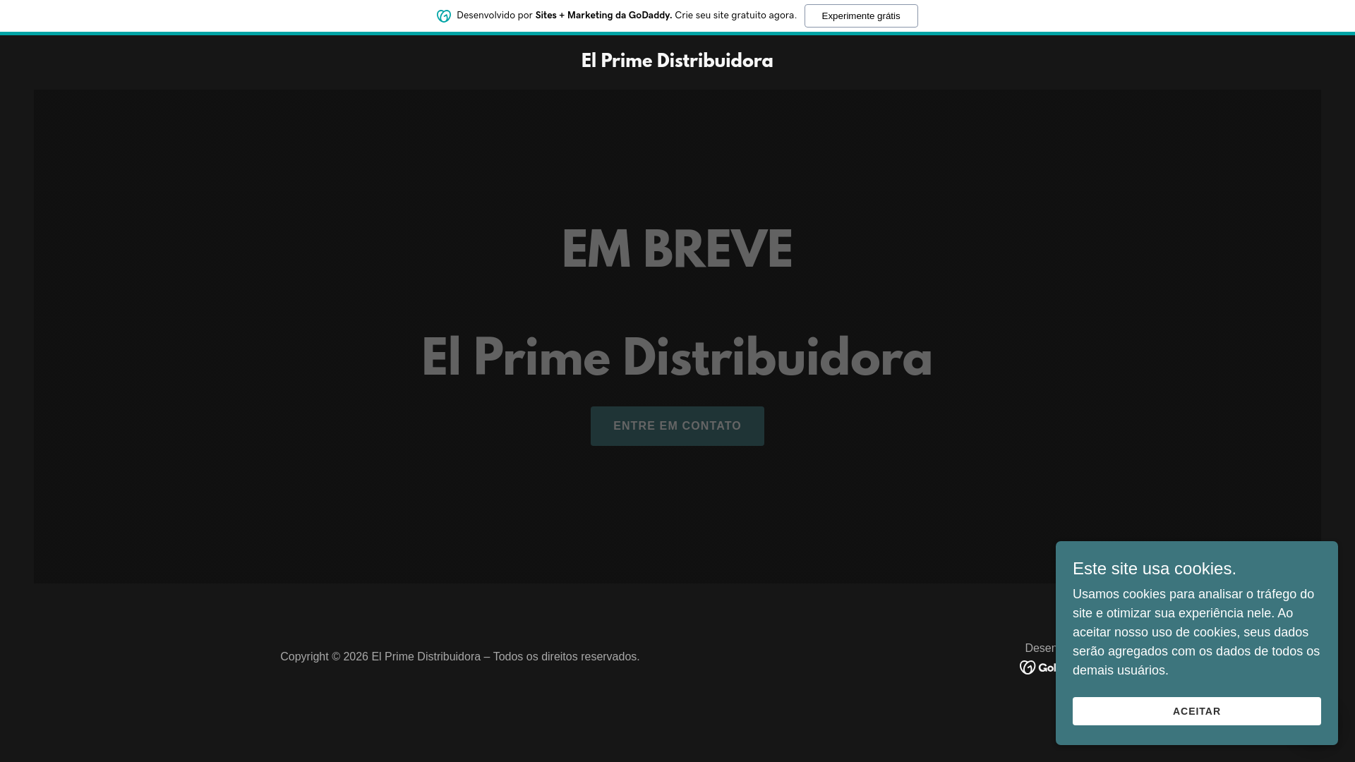 website screenshot of https://elprimedistribuidora.com.br/