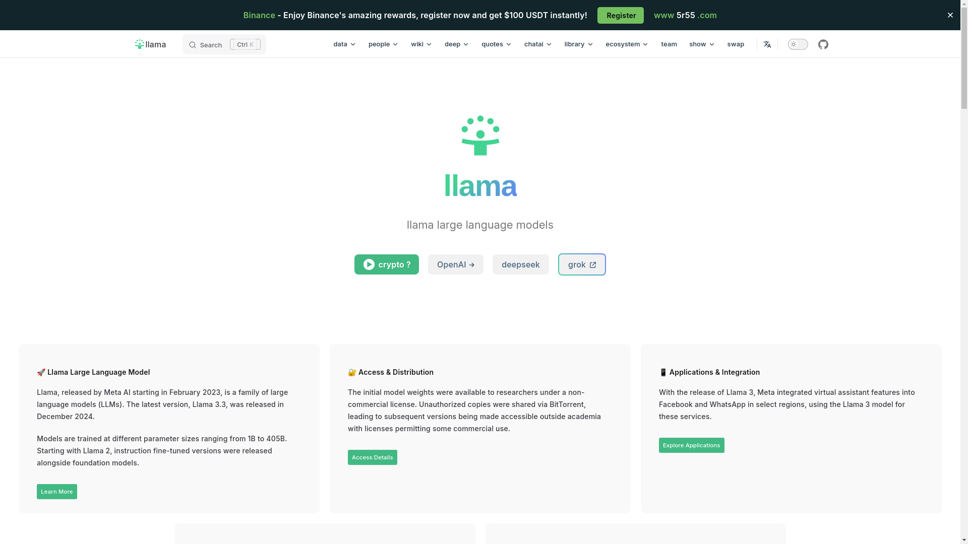 website screenshot of https://llama-a43.pages.dev/
