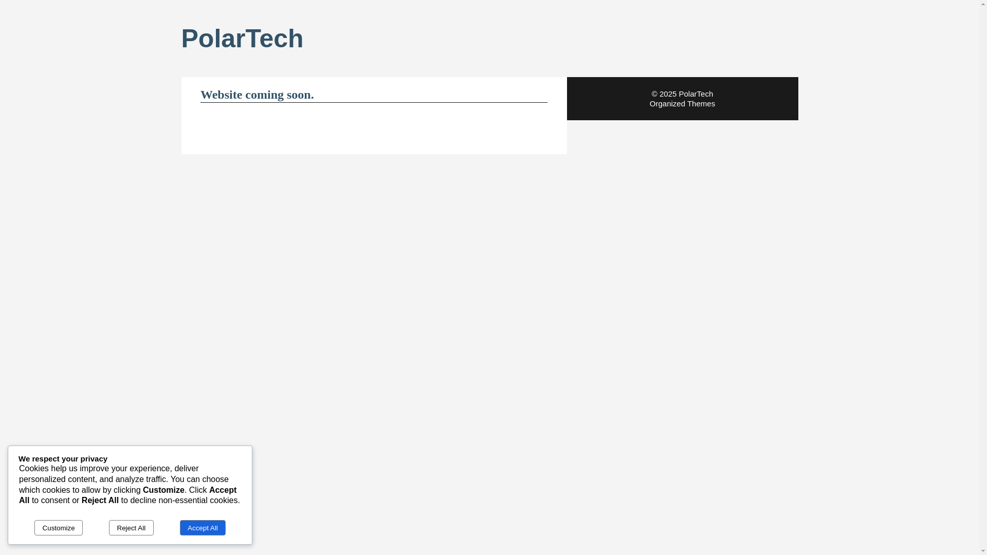 website screenshot of https://polartech-llc.com/