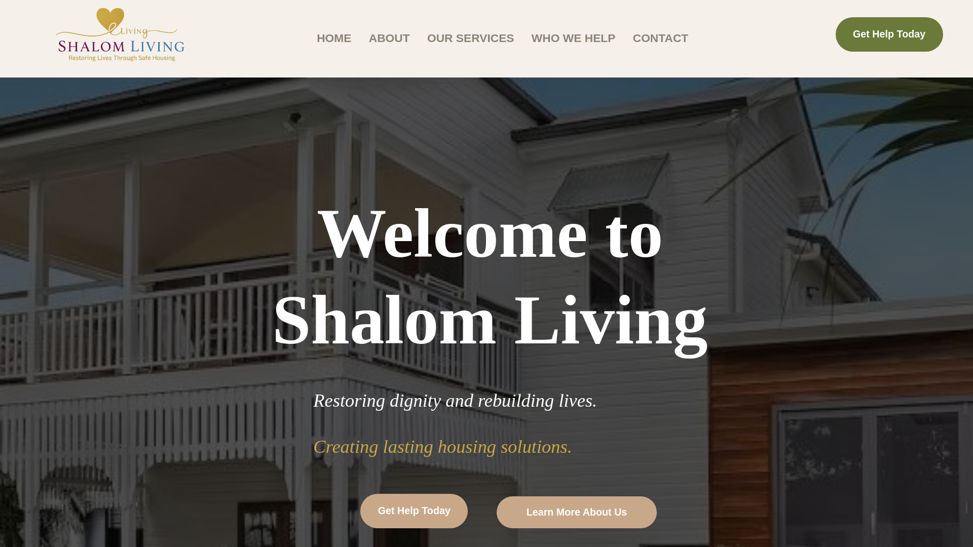website screenshot of https://shalomlivin.com/