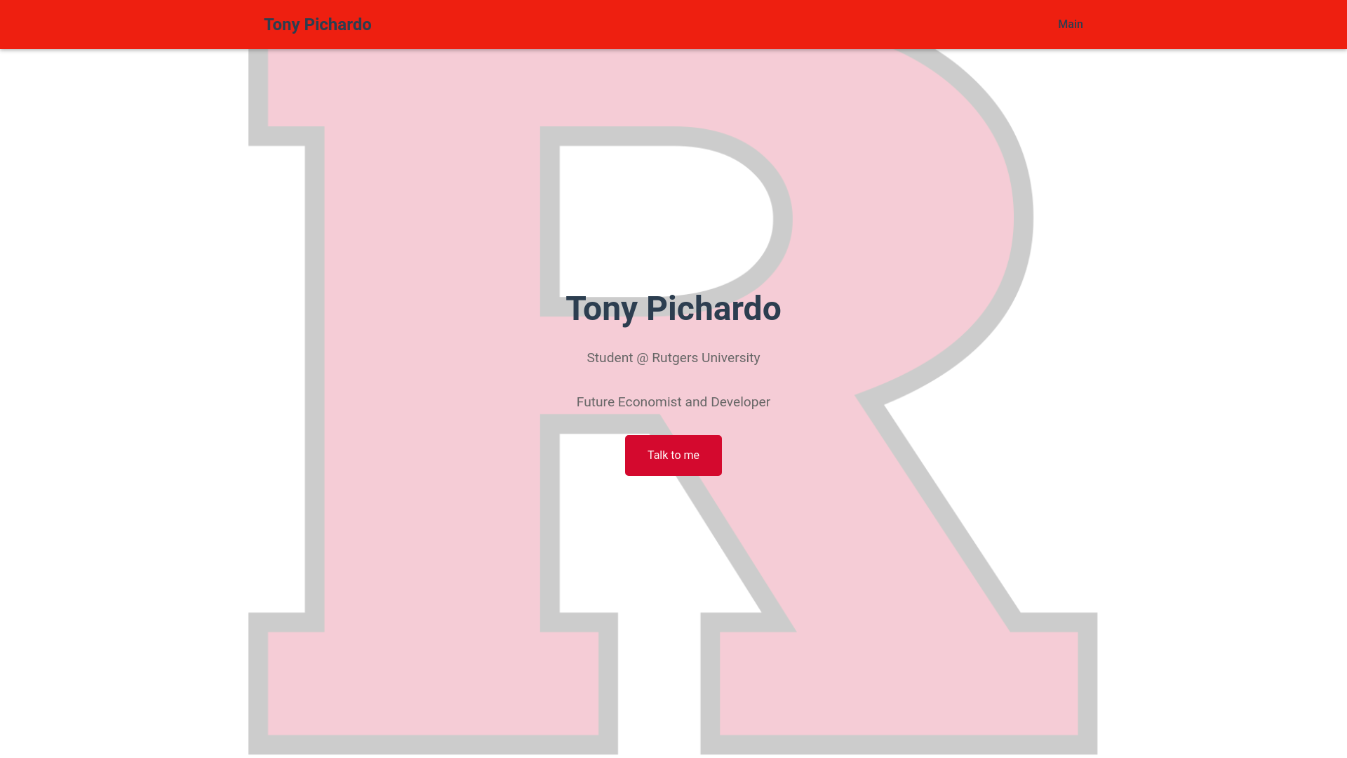 website screenshot of https://tonypsite.pages.dev/