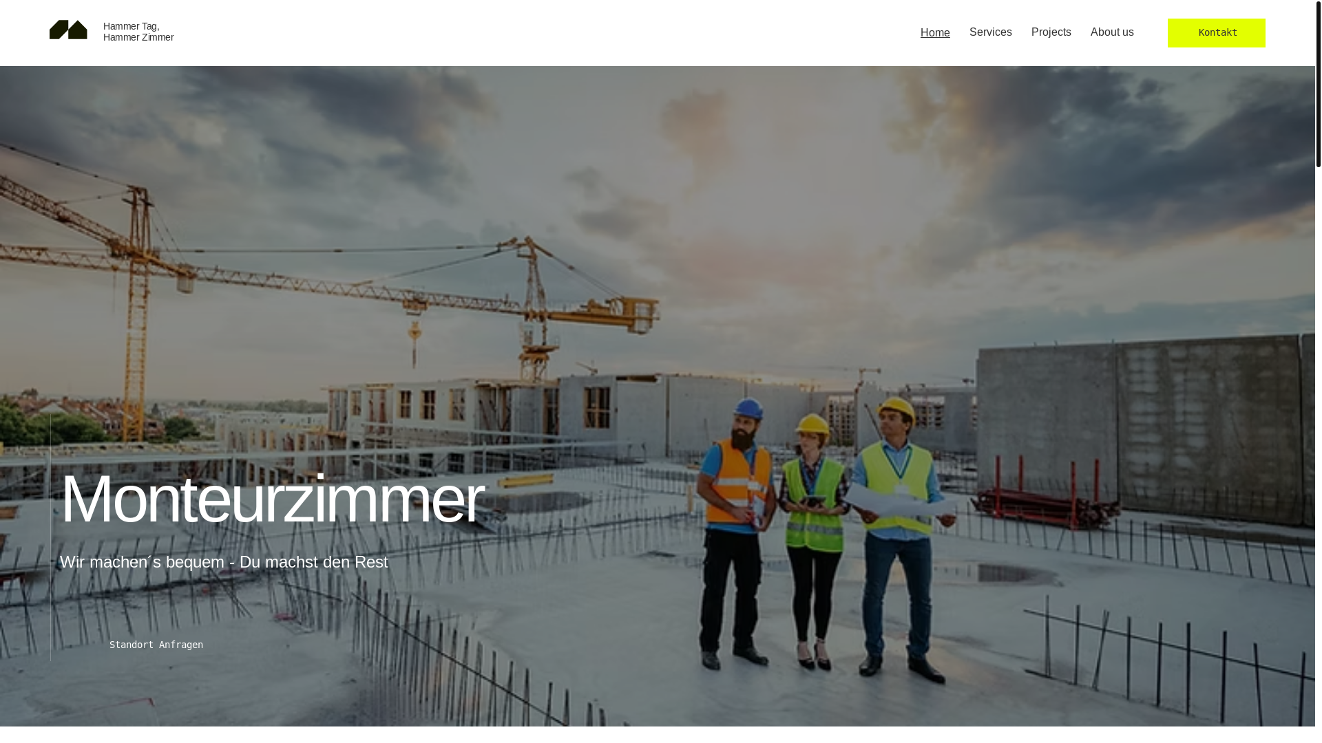 website screenshot of https://hammerzimmer.com/