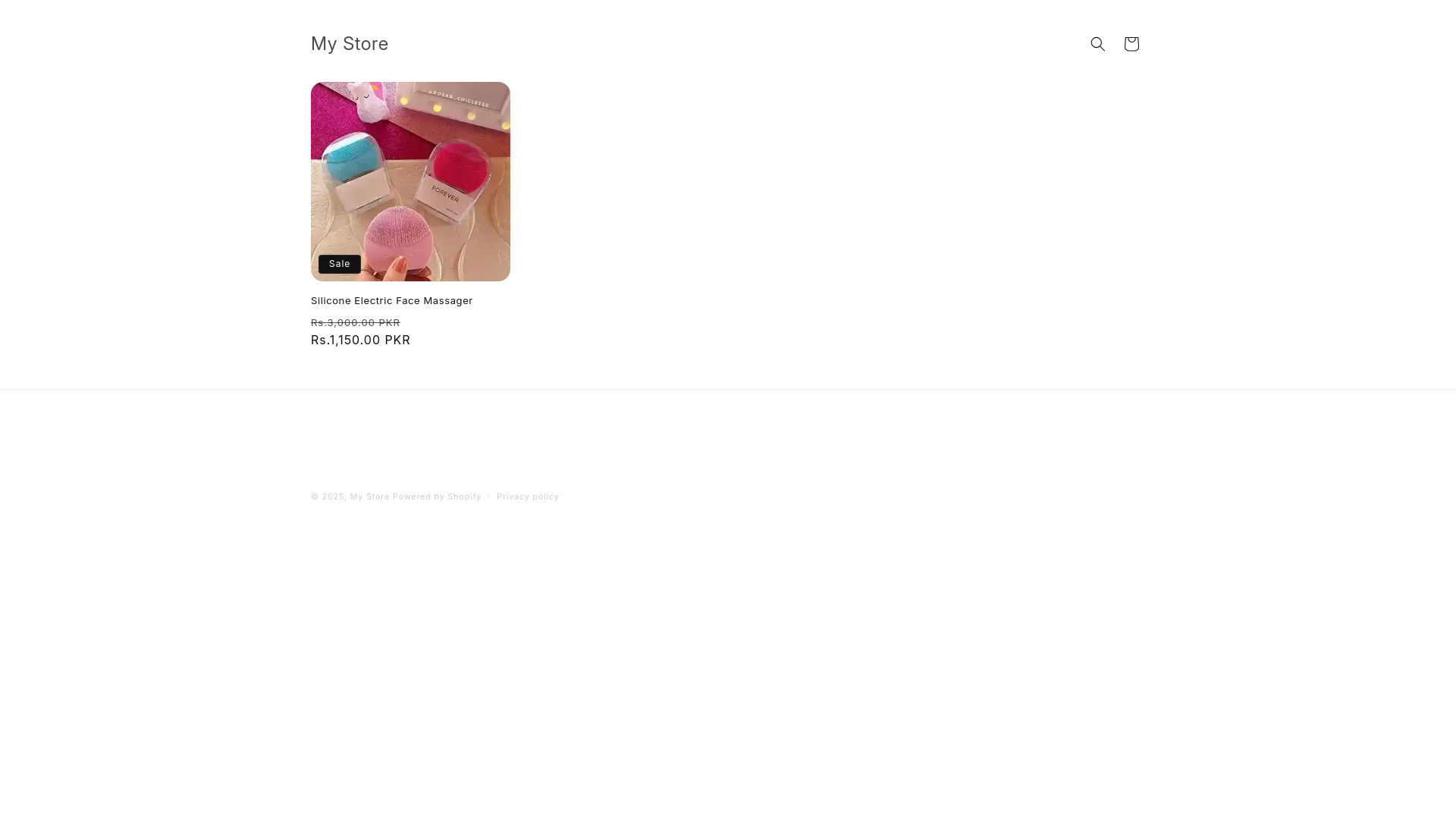 website screenshot of https://kareebbazaar.store/
