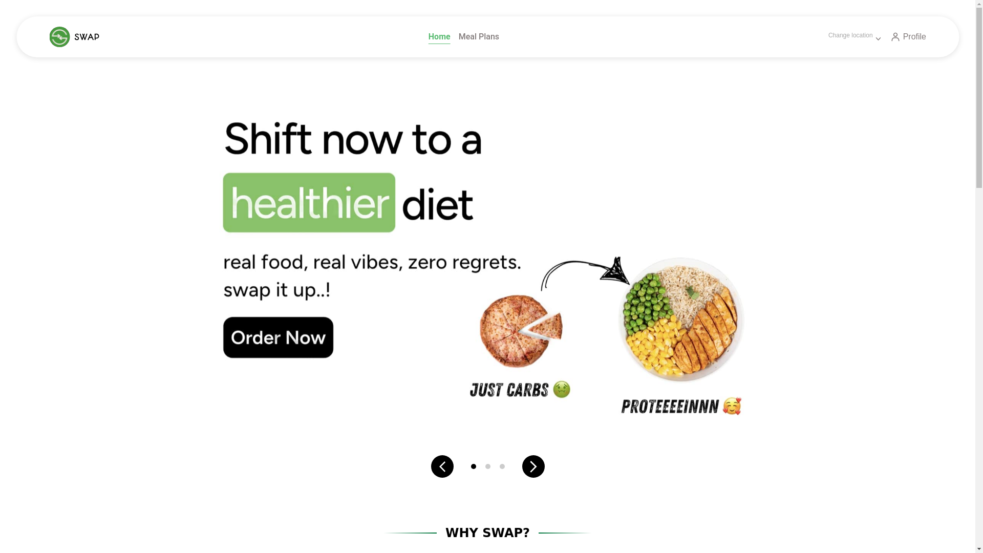 website screenshot of https://swapnow-meals.pages.dev/