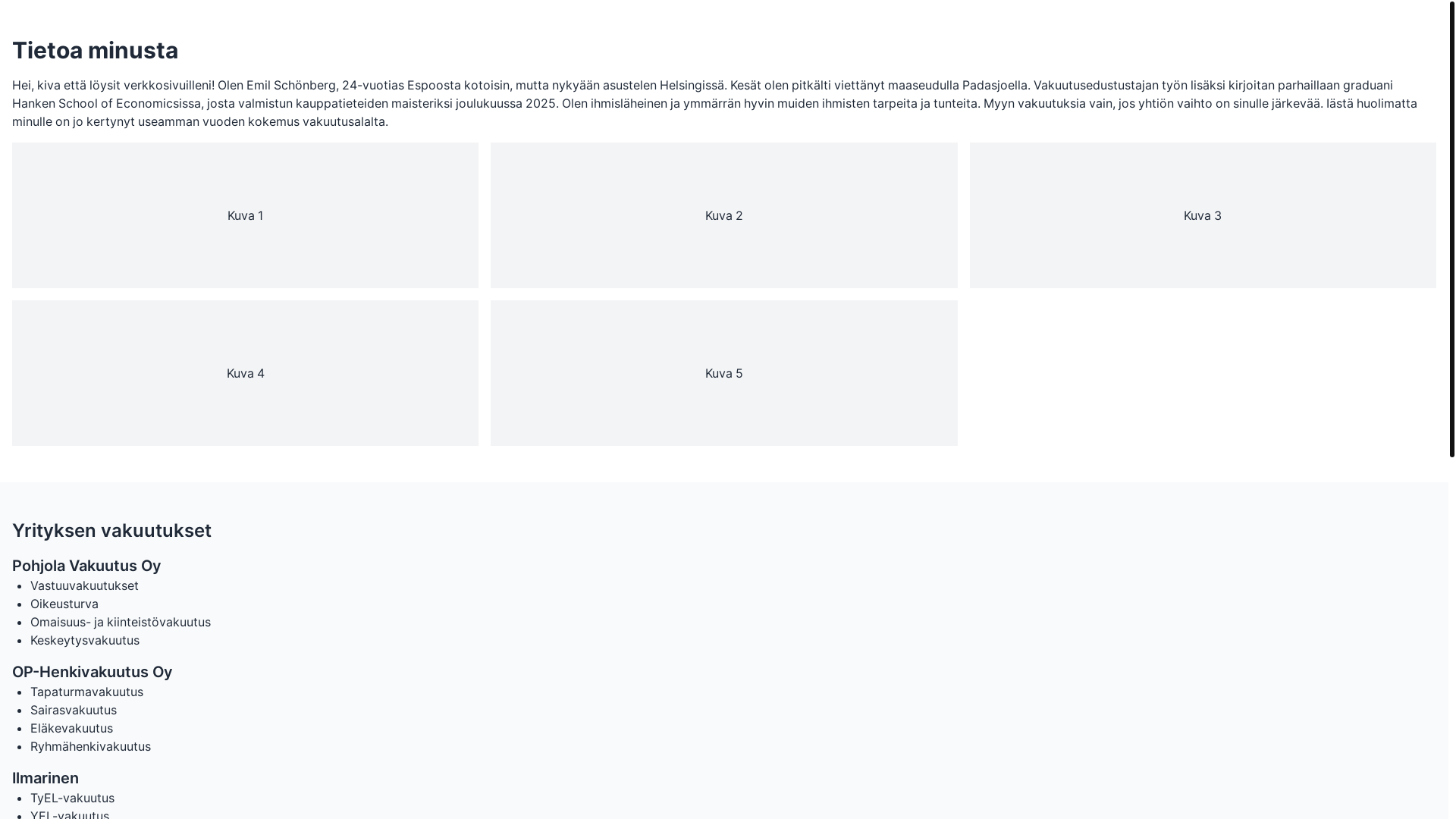 website screenshot of https://vakuutussivu8.pages.dev/
