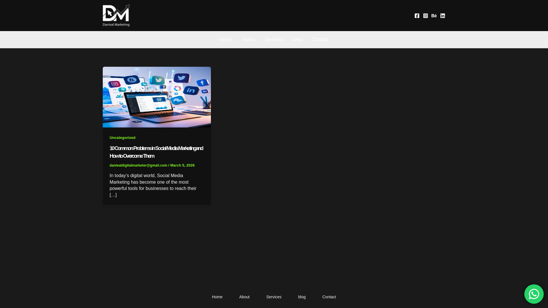 website screenshot of https://danieal.in/