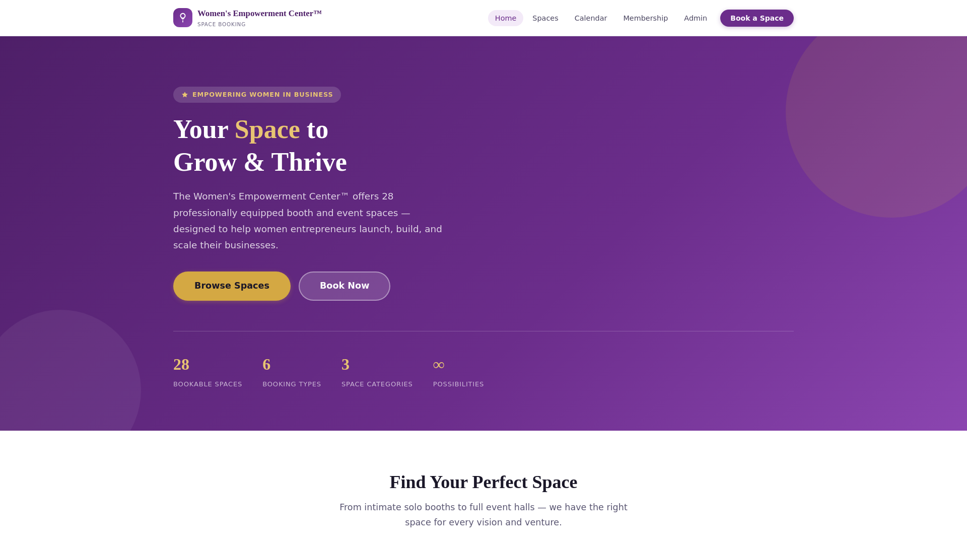 website screenshot of https://wec-booking-site-4mh.pages.dev/