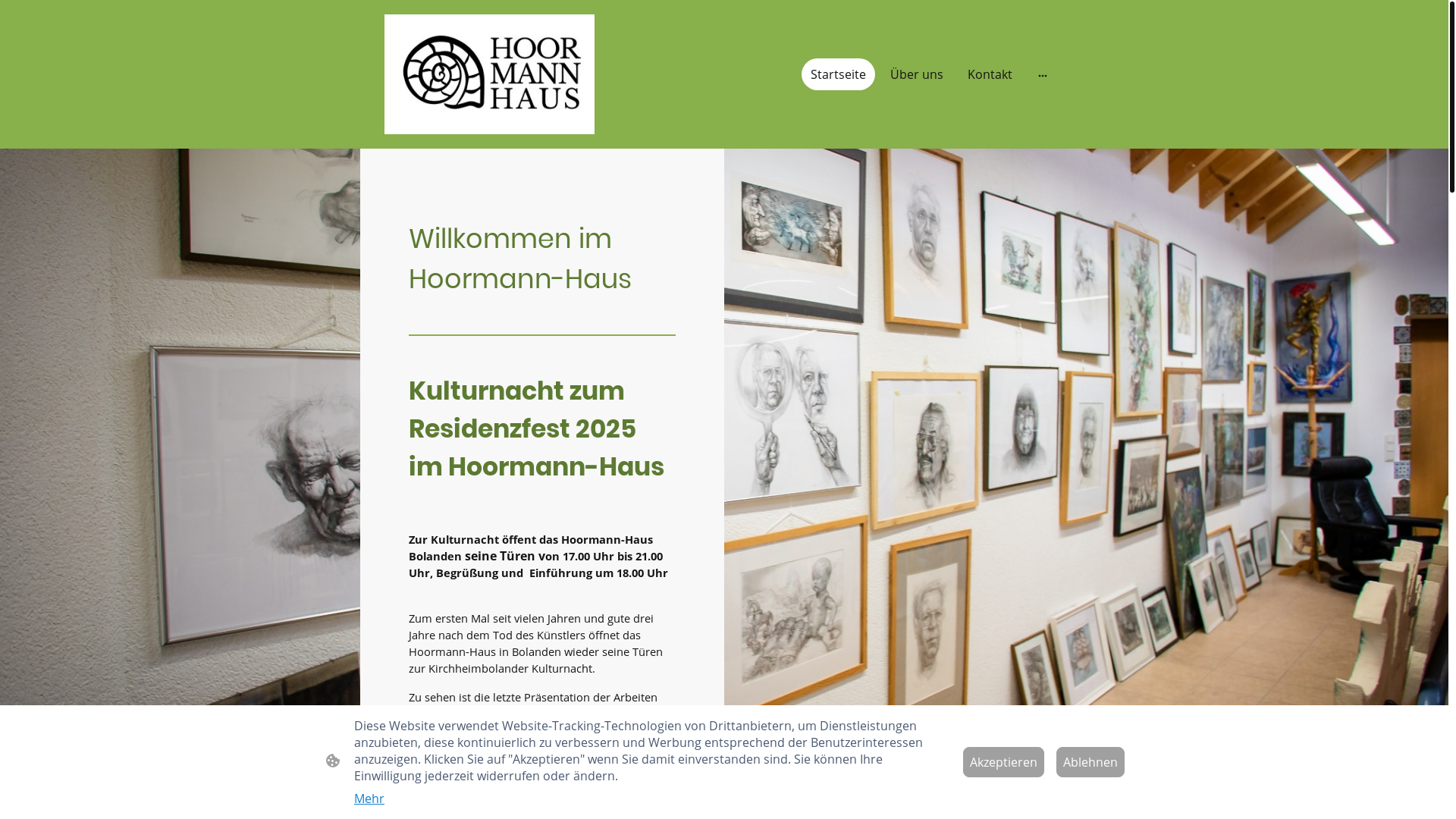 website screenshot of https://hoormann-haus.de/