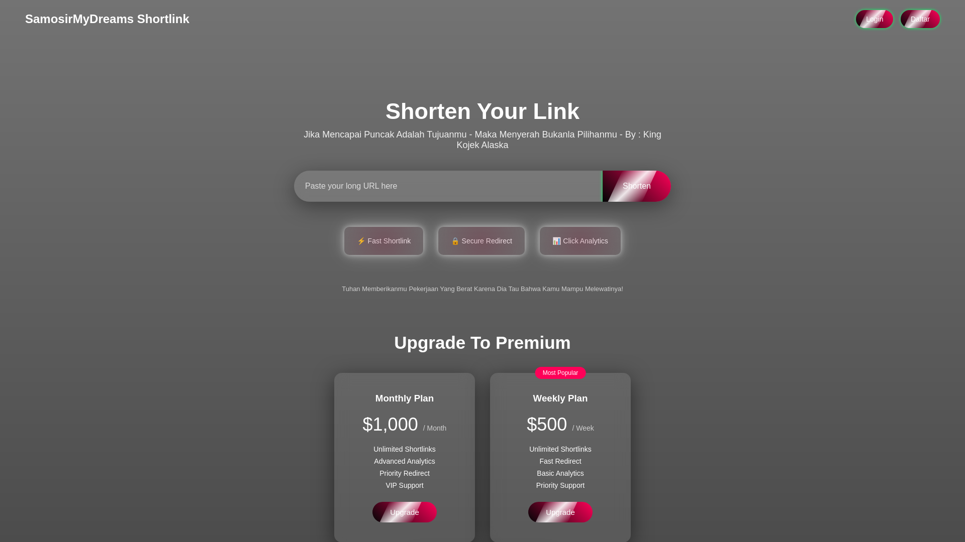 website screenshot of https://samosirmydreams.com/