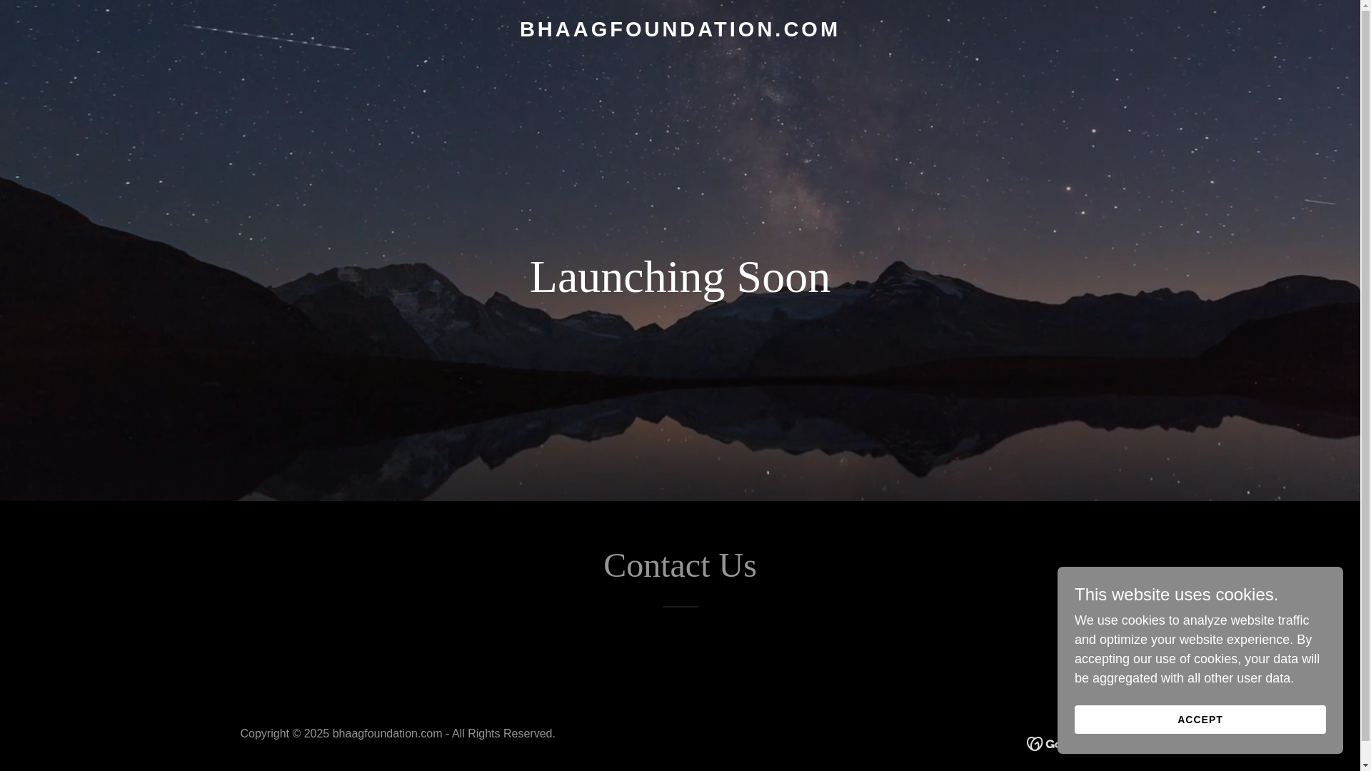 website screenshot of https://bhaagfoundation.com/