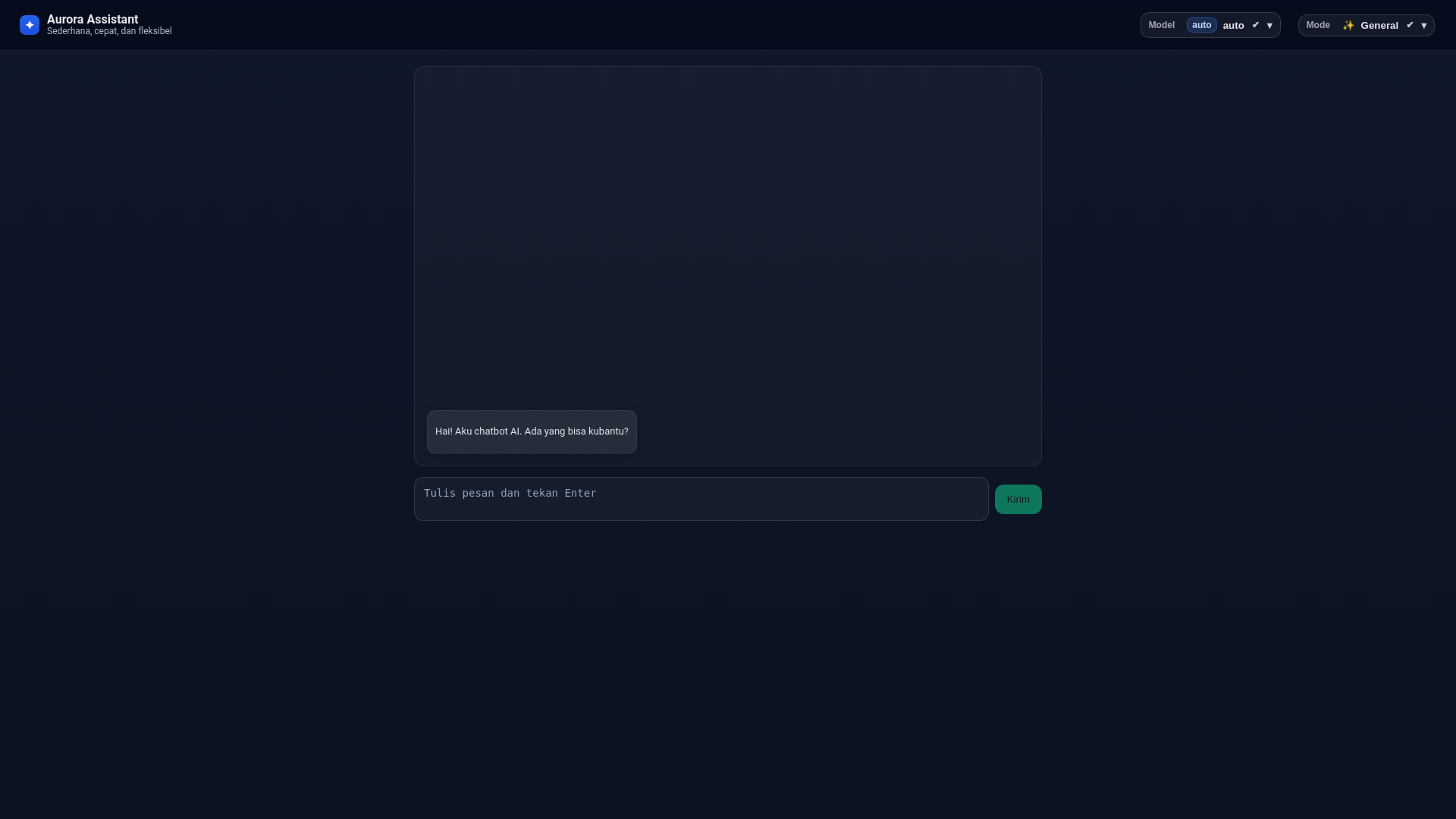 website screenshot of https://aurora-assistant.pages.dev/