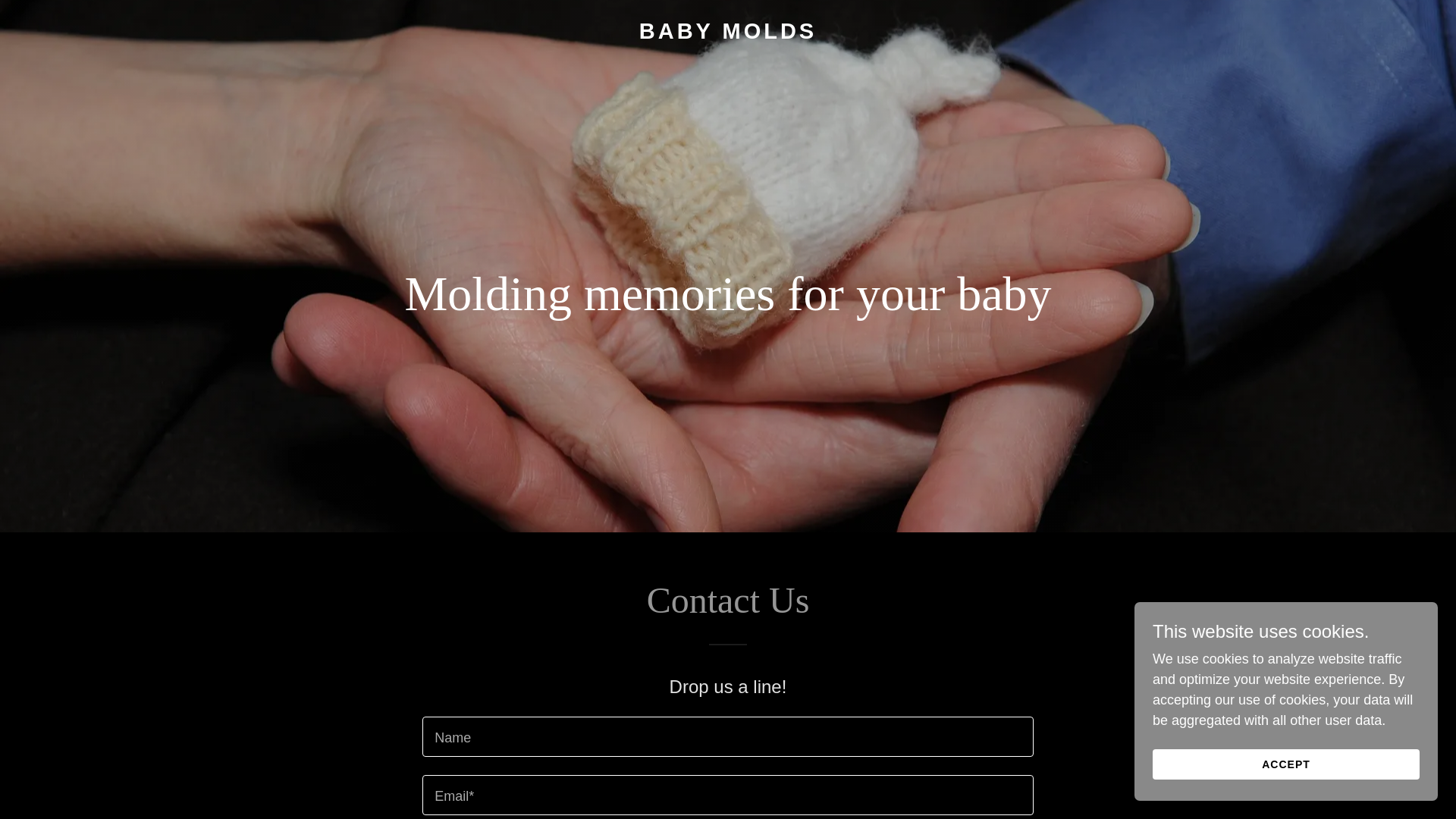website screenshot of https://babymolds.com/