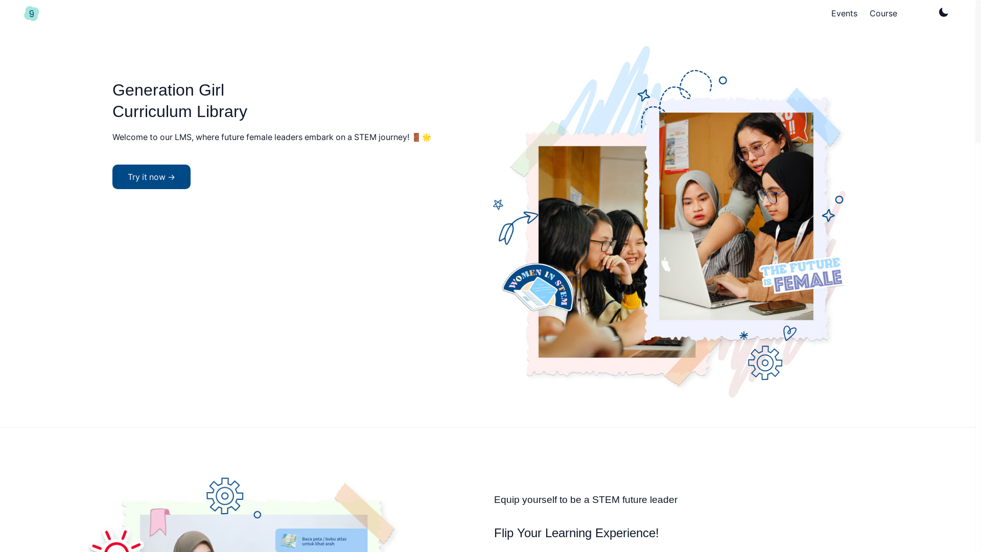 website screenshot of https://generation-girl-bullet.pages.dev/