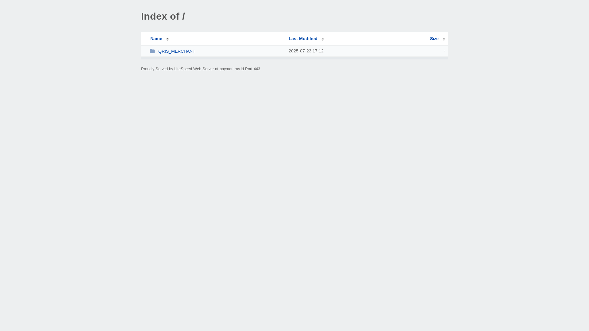 website screenshot of https://paymari.my.id/