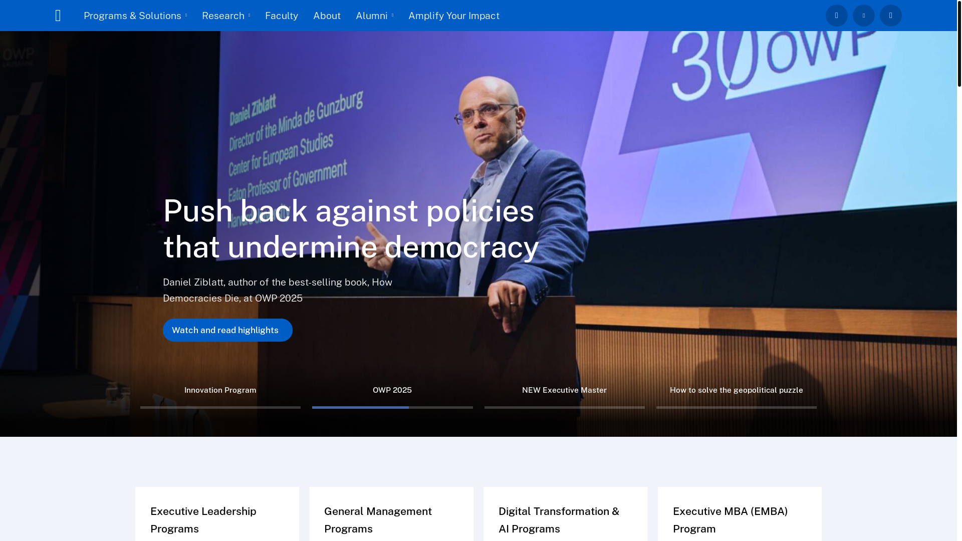 website screenshot of https://imd.org/