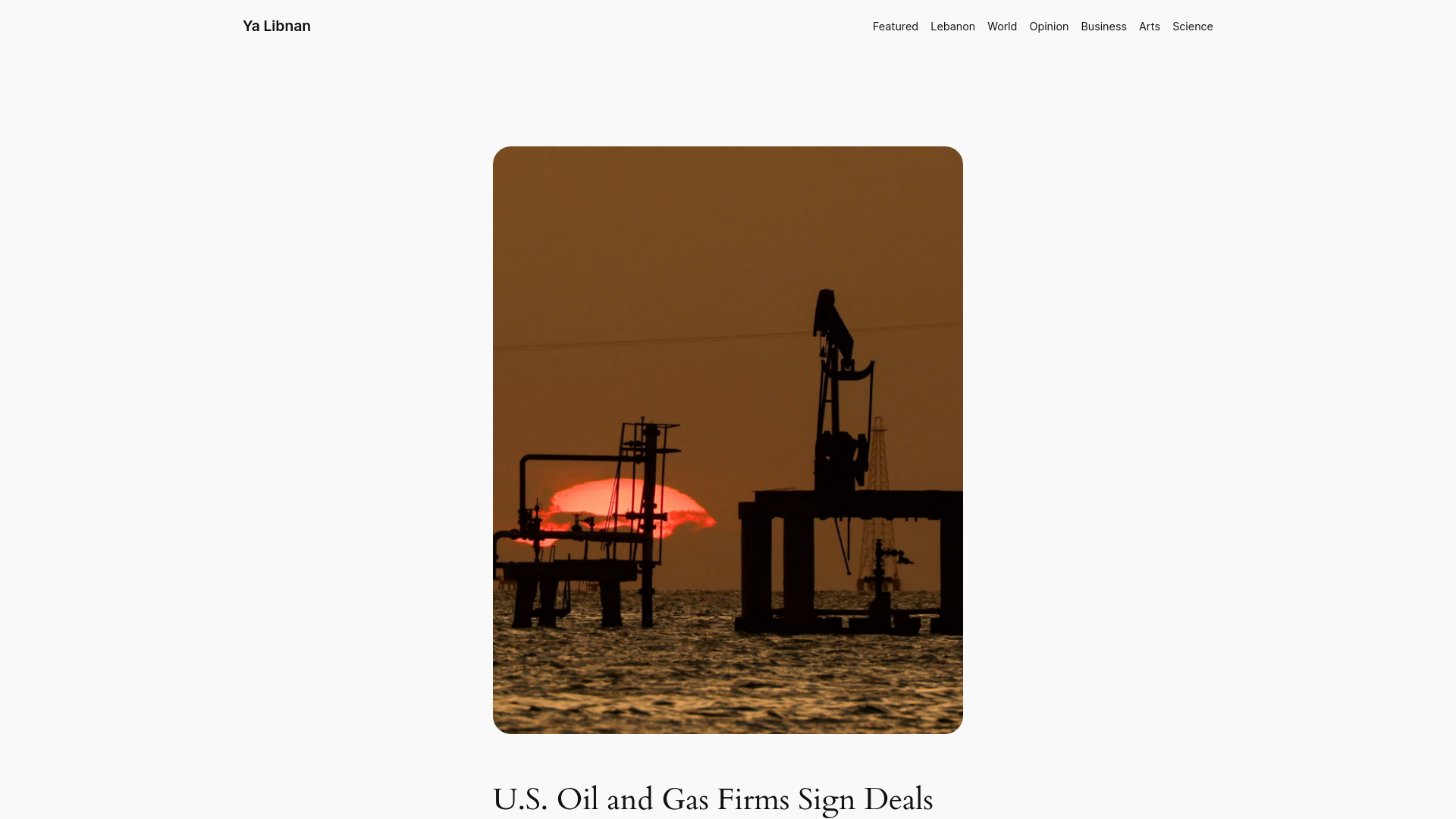 website screenshot of https://yalibnan.com/2026/05/01/u-s-oil-and-gas-firms-sign-deals-to-operate-in-venezuela/