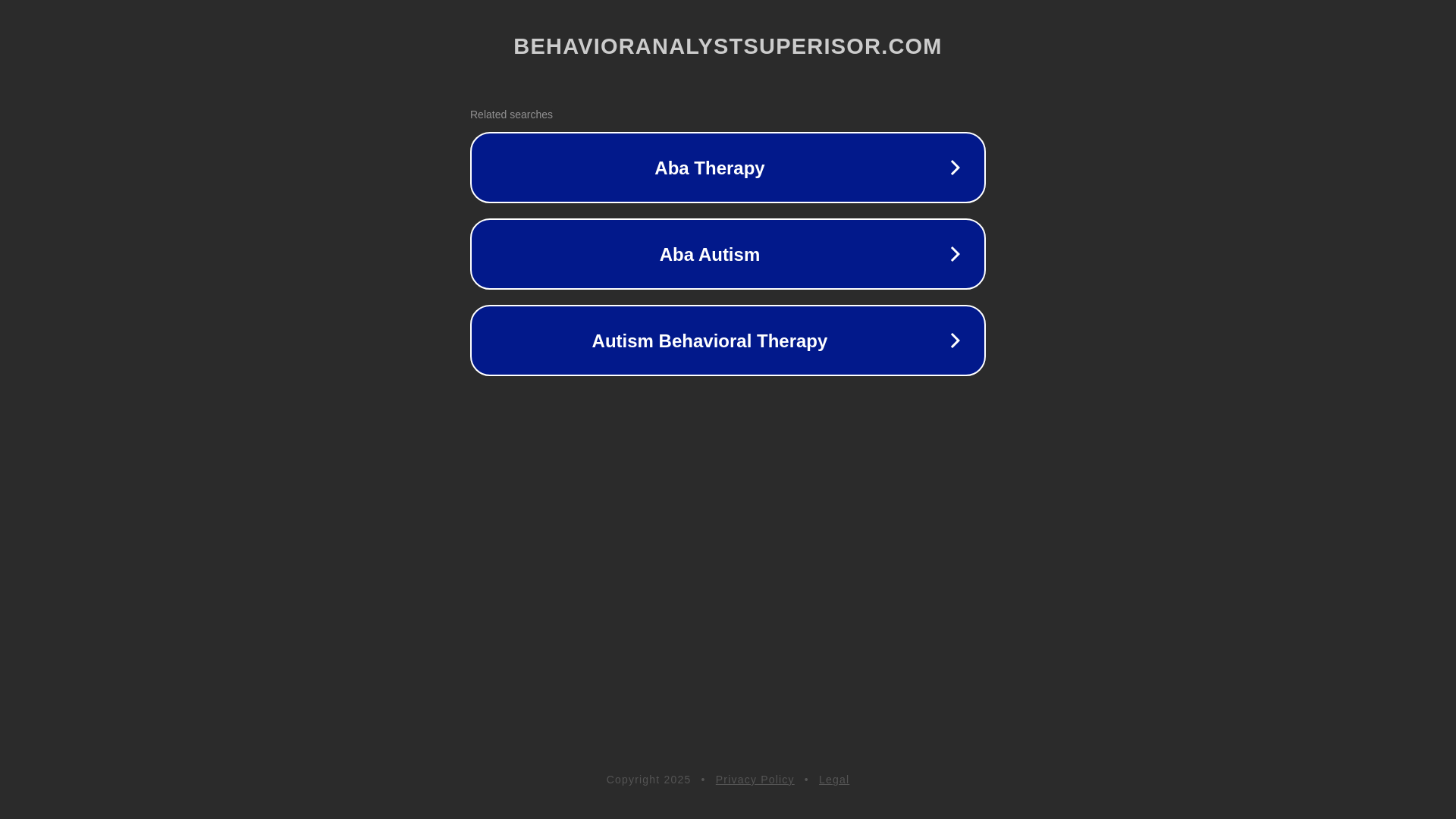 website screenshot of https://behavioranalystsuperisor.com/