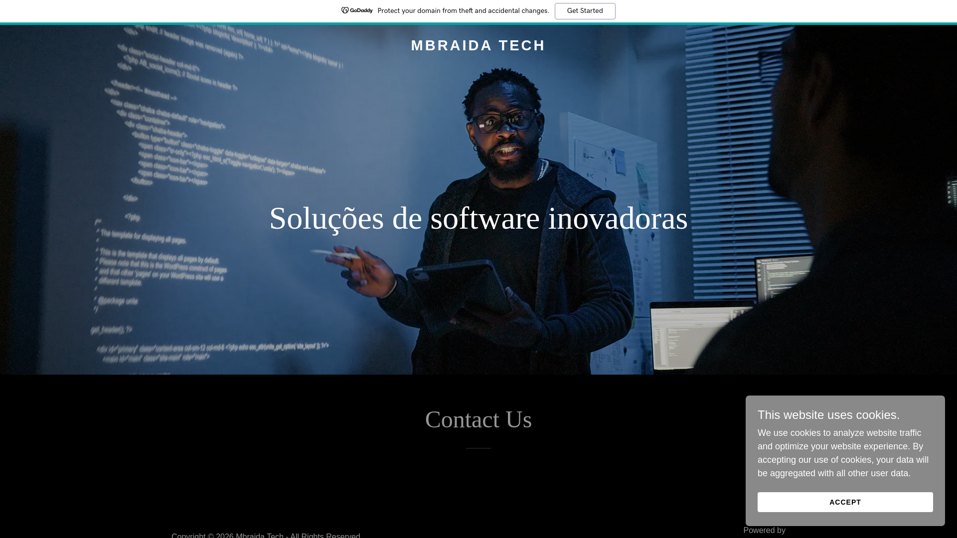 website screenshot of https://mbraidatech.com/