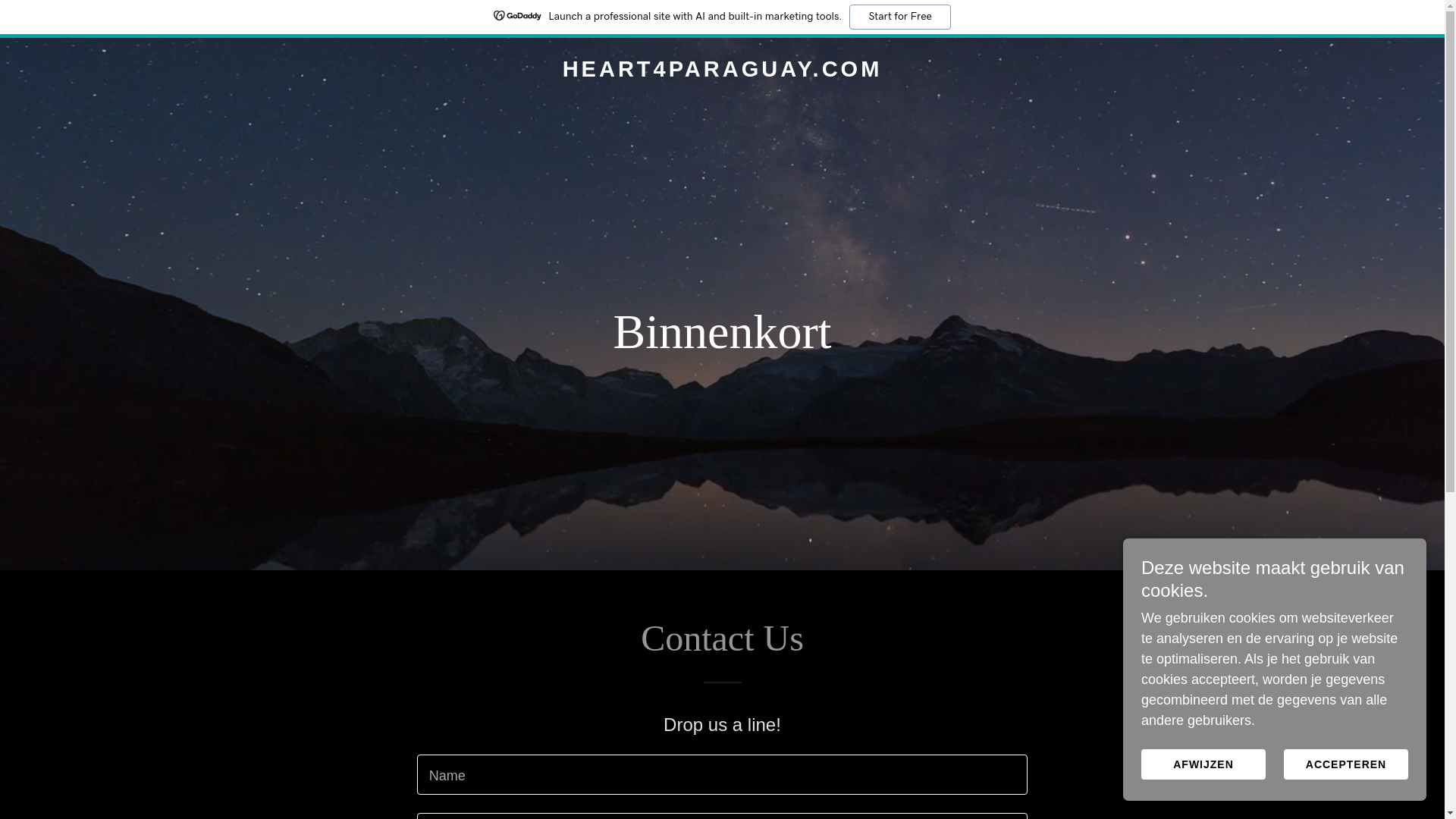 website screenshot of https://heart4paraguay.com/