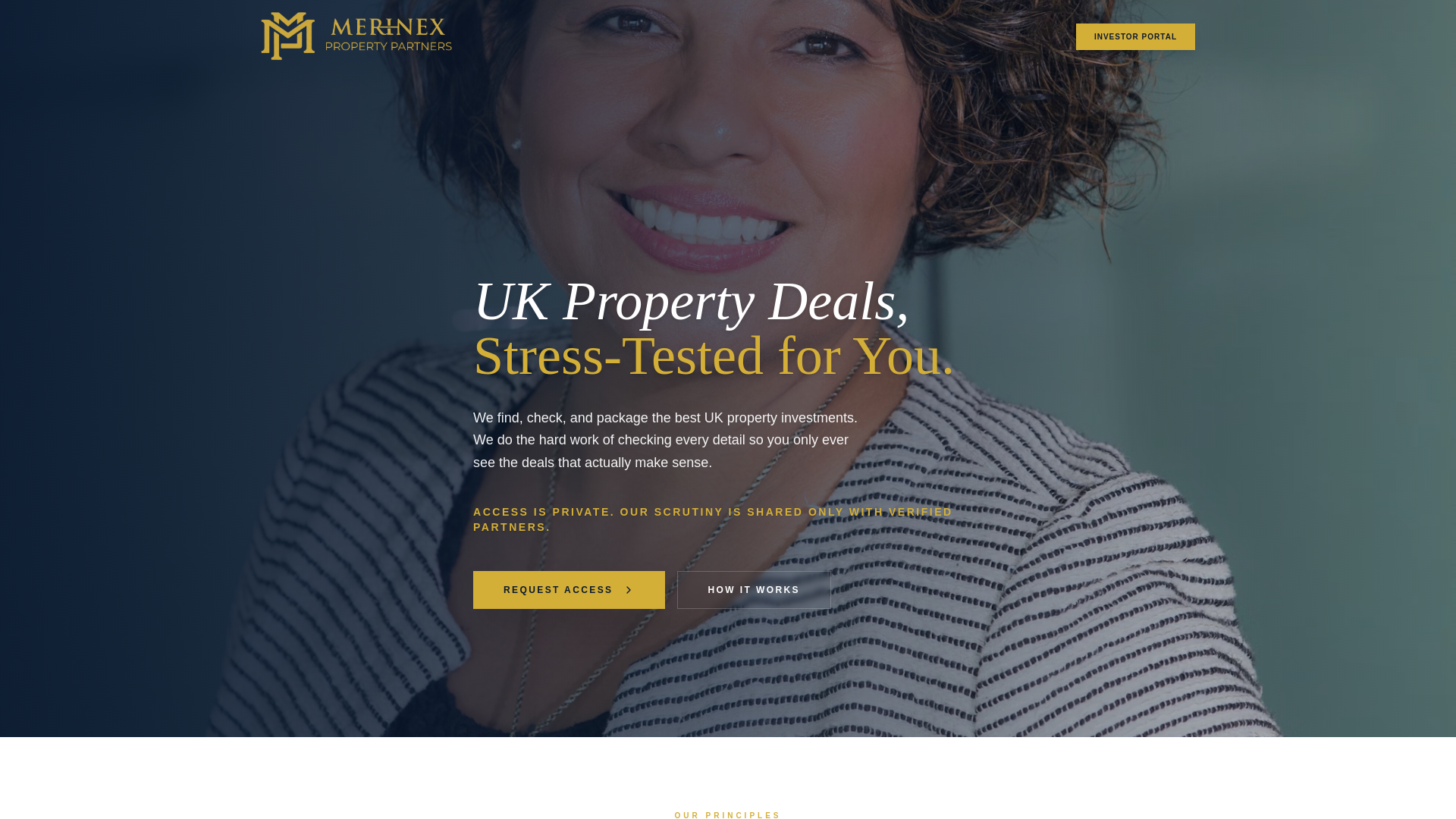 website screenshot of https://merinexproperty.com/