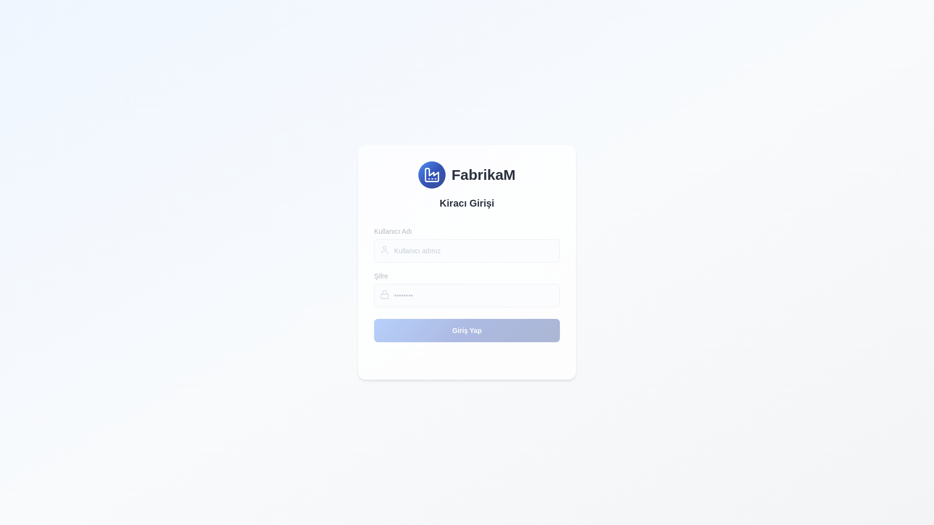 website screenshot of https://fabrikamapp.com/