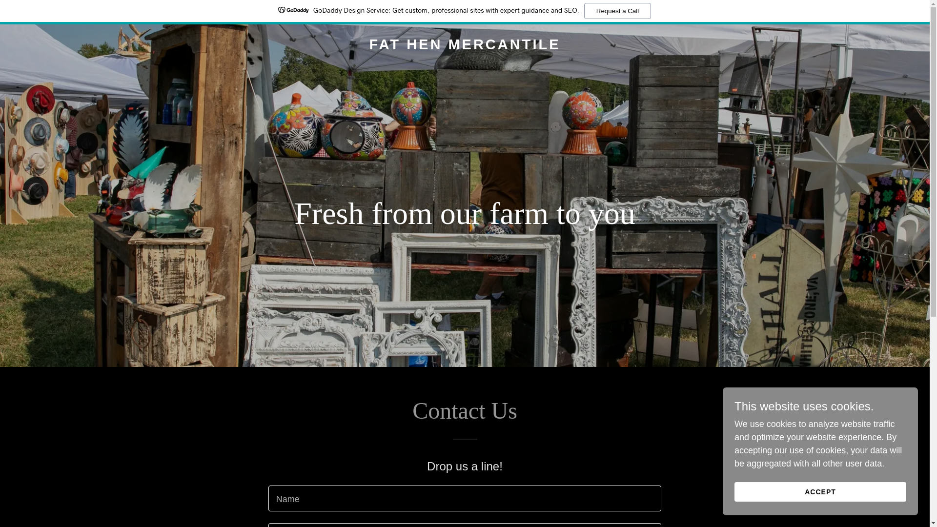 website screenshot of https://fathenmercantile.com/
