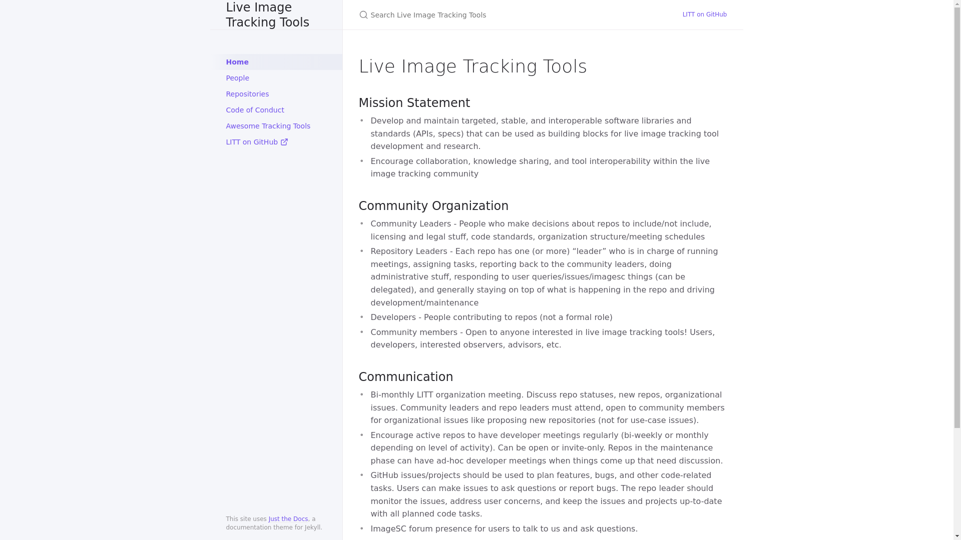 website screenshot of https://liveimagetrackingtools.org/