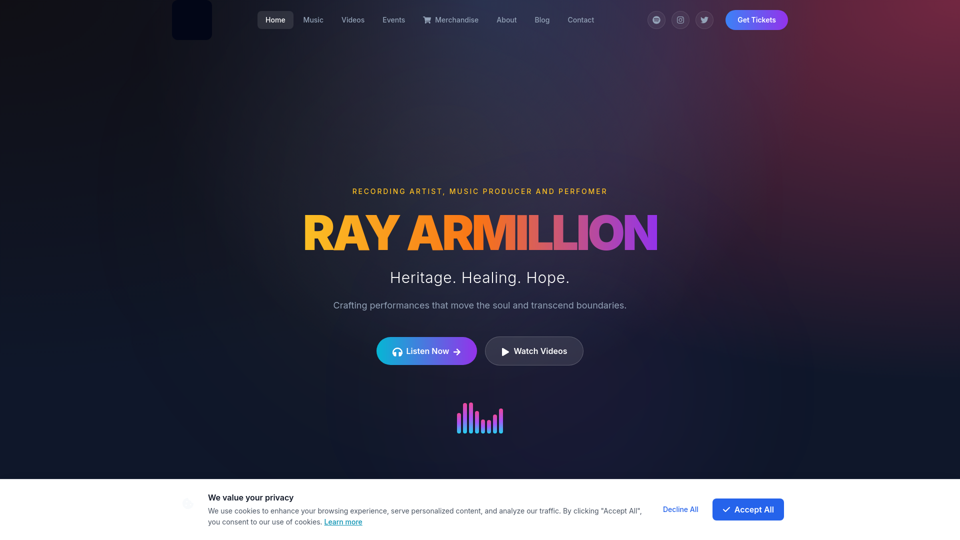 website screenshot of https://staramillion.com/