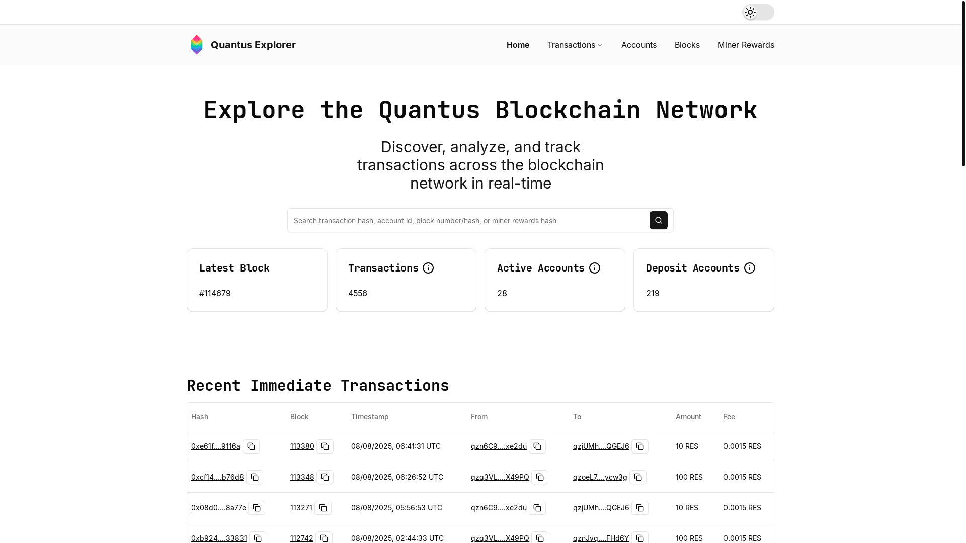 website screenshot of https://explorer-kpt.pages.dev/