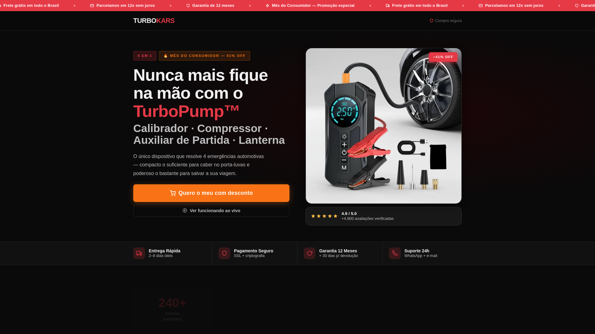 website screenshot of https://turbokars.com/