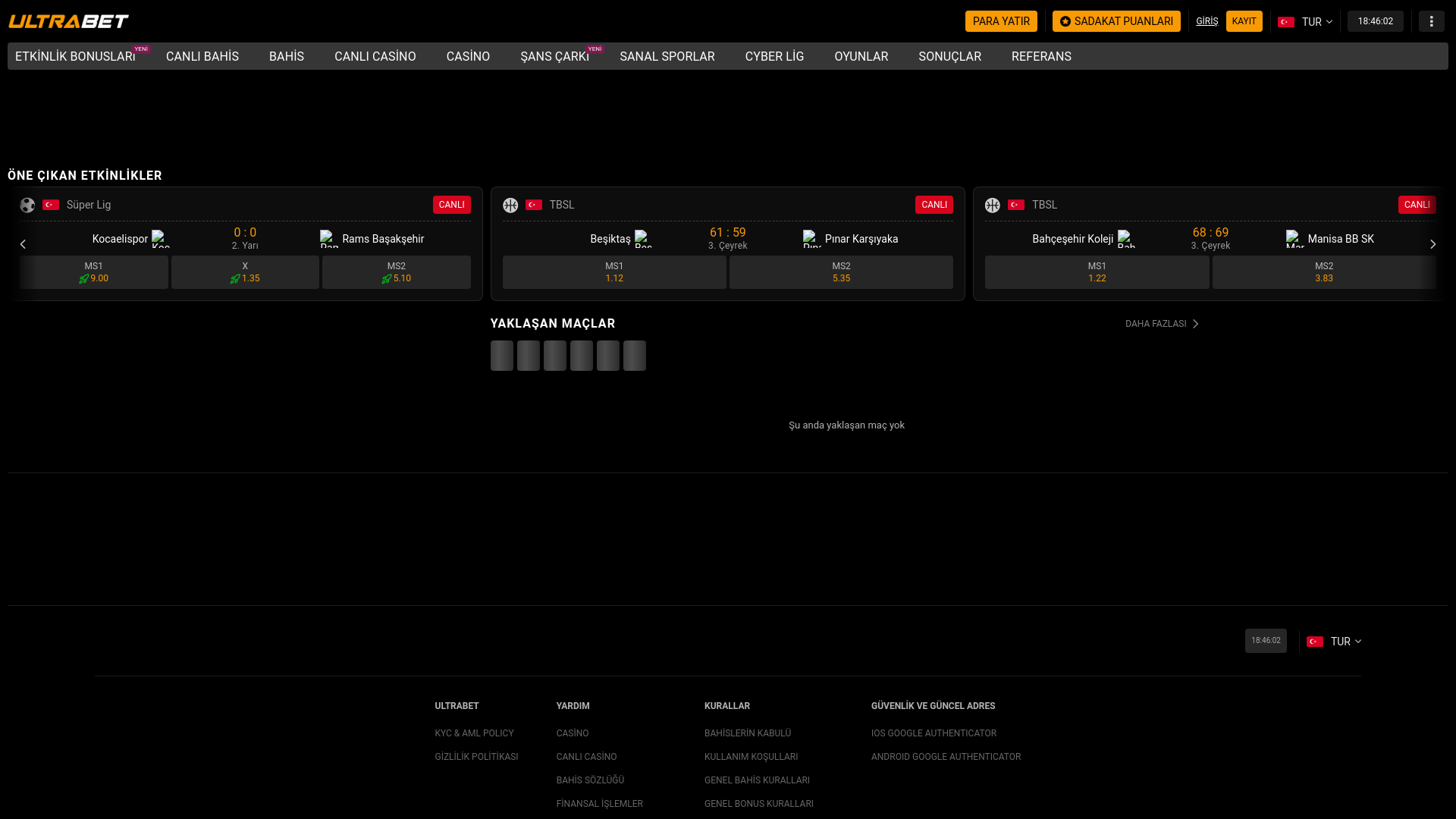 website screenshot of https://m-ultrabet1234.com